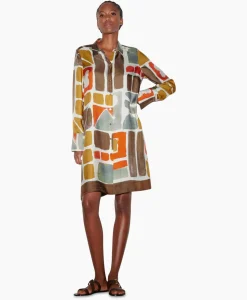Jurken^Luisa Cerano Midi Jurk 798495/3626-0 Diverse