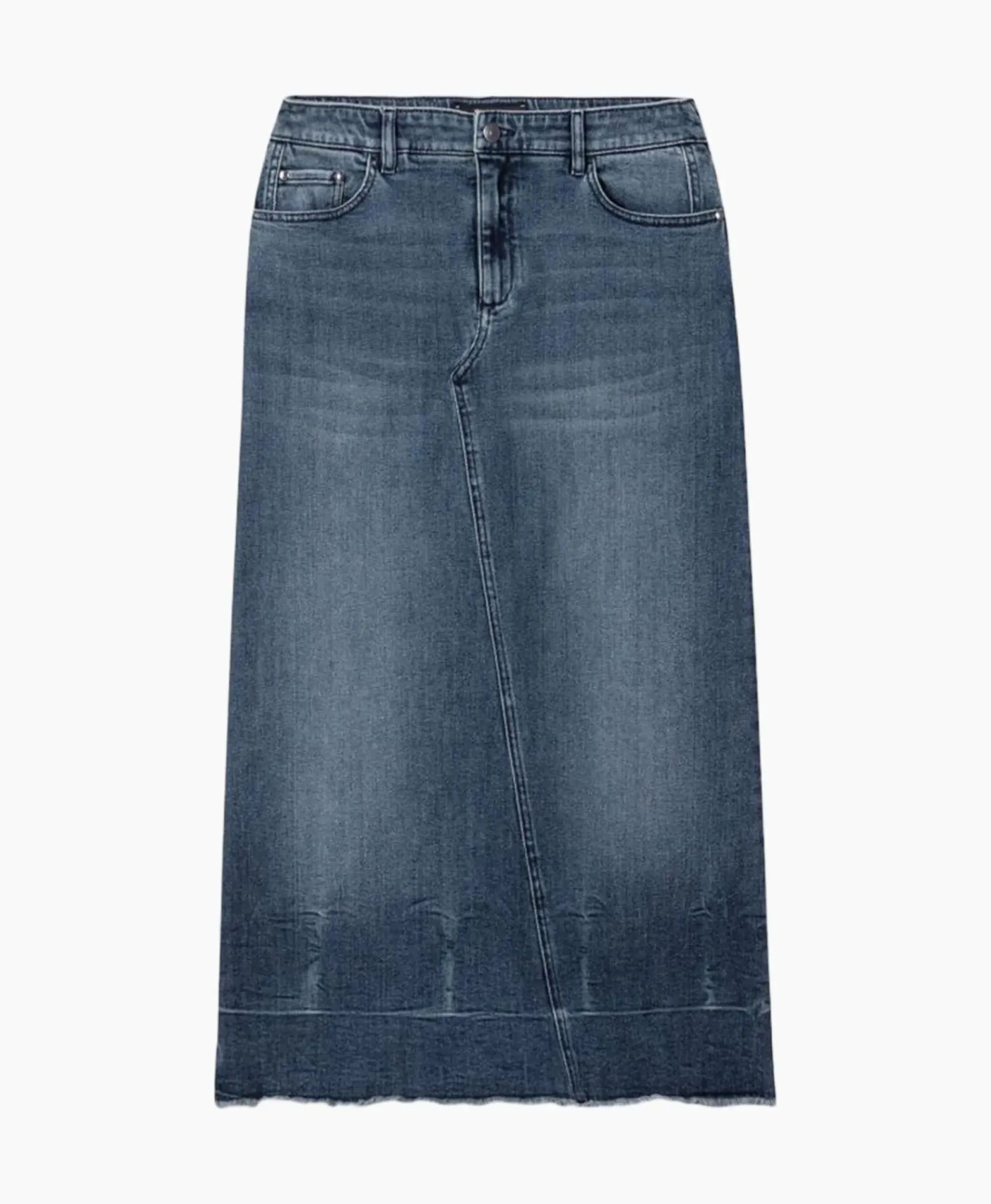 Rokken^Luisa Cerano Midi Rok 598227/3388-0 Donker Blauw