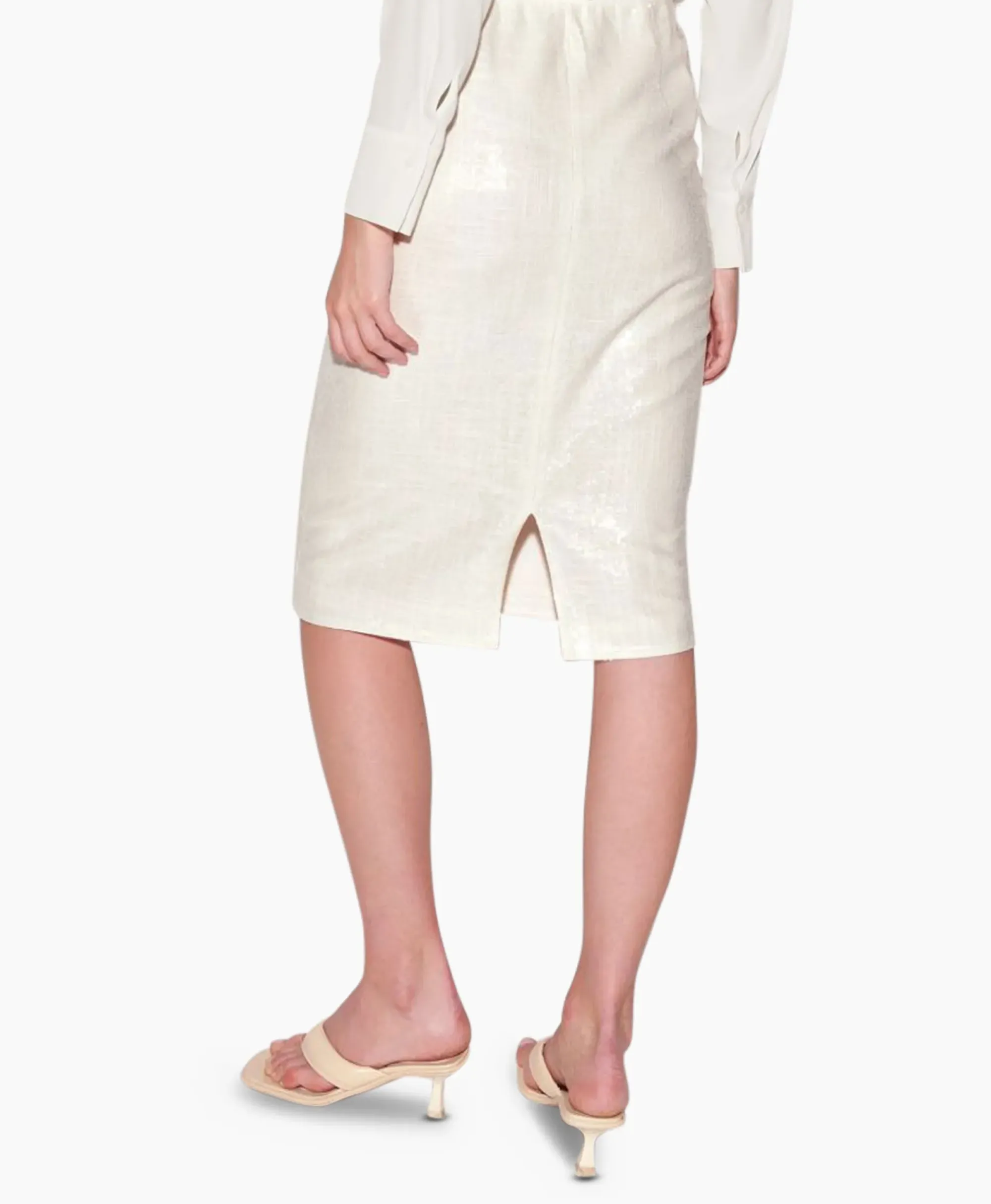 Rokken^Luisa Cerano Midi Rok 598230/3598-0 Wit