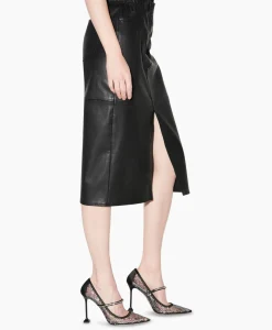 Rokken^Luisa Cerano Midi Rok 598226/9806-0 Zwart Dessin