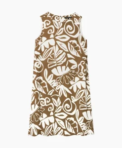 Jurken^Luisa Cerano Mini Jurk 798496/3630-0 Bruin