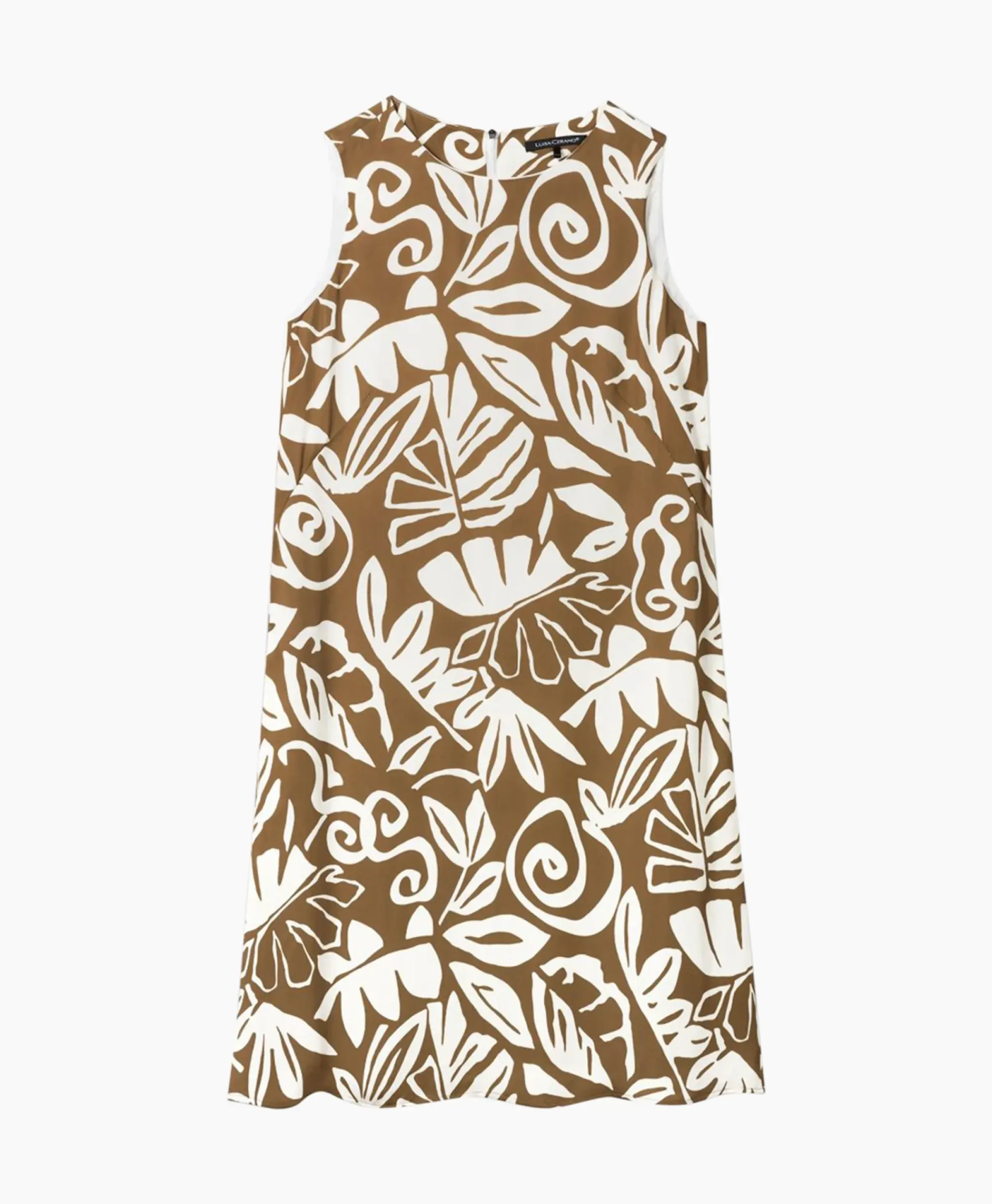 Jurken^Luisa Cerano Mini Jurk 798496/3630-0 Bruin
