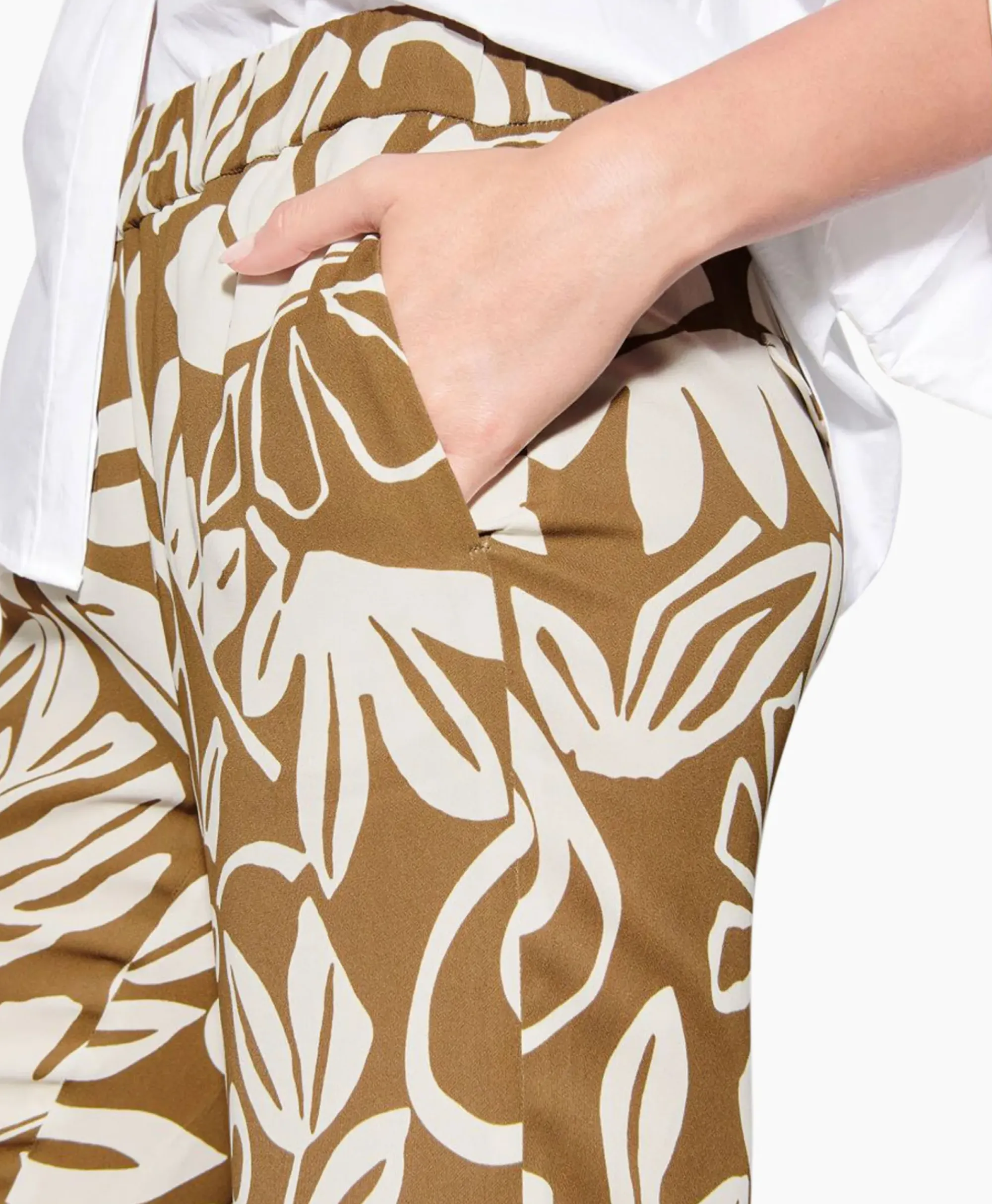 Broeken^Luisa Cerano Pantalon 698658/3630-0 Bruin