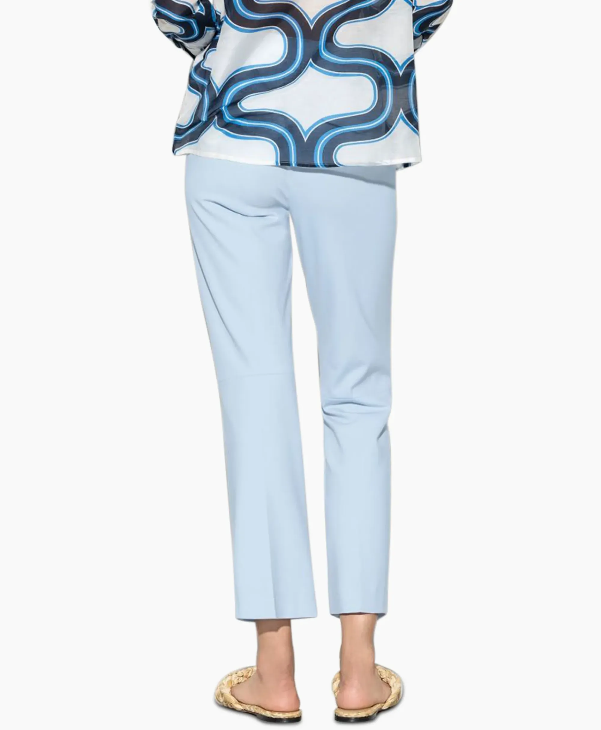 Broeken^Luisa Cerano Pantalon 698644/3289-0 Licht Blauw
