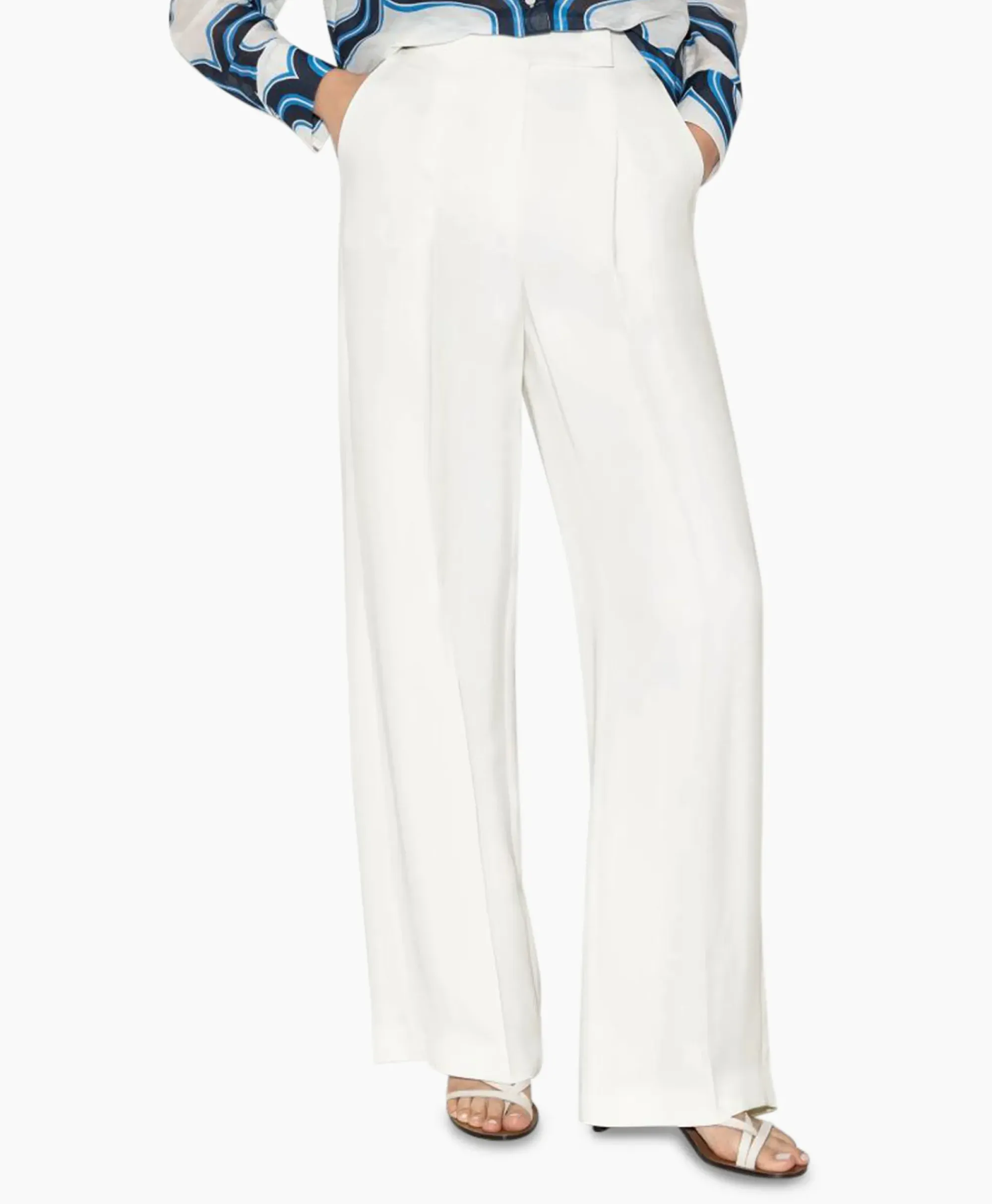 Broeken^Luisa Cerano Pantalon 698631/3595-0 Off White