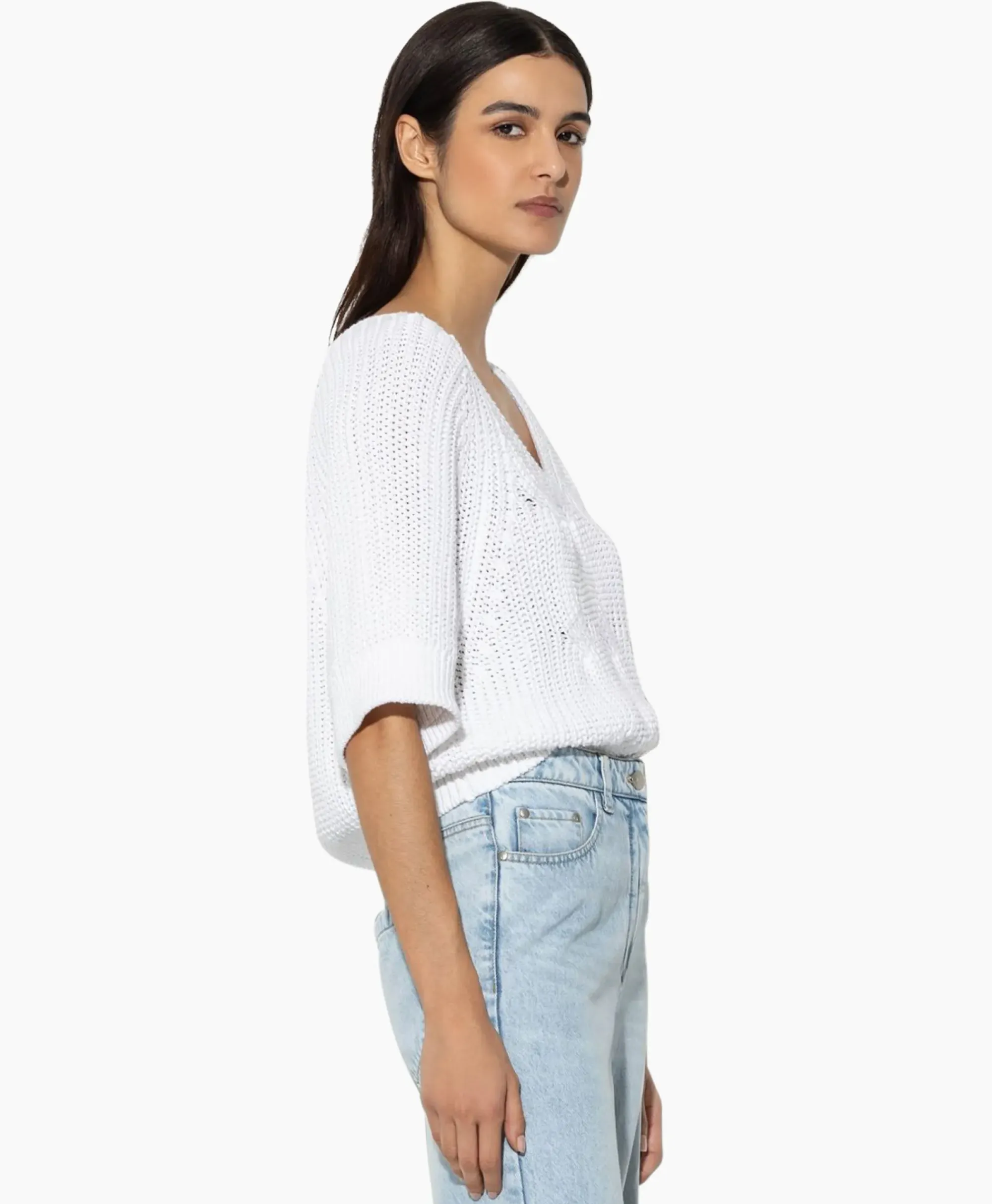 T-Shirts & Tops^Luisa Cerano Pullover 198409/5856-0 Wit