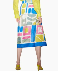 Rokken^Luisa Cerano Rok 598237/3624-0 Off White