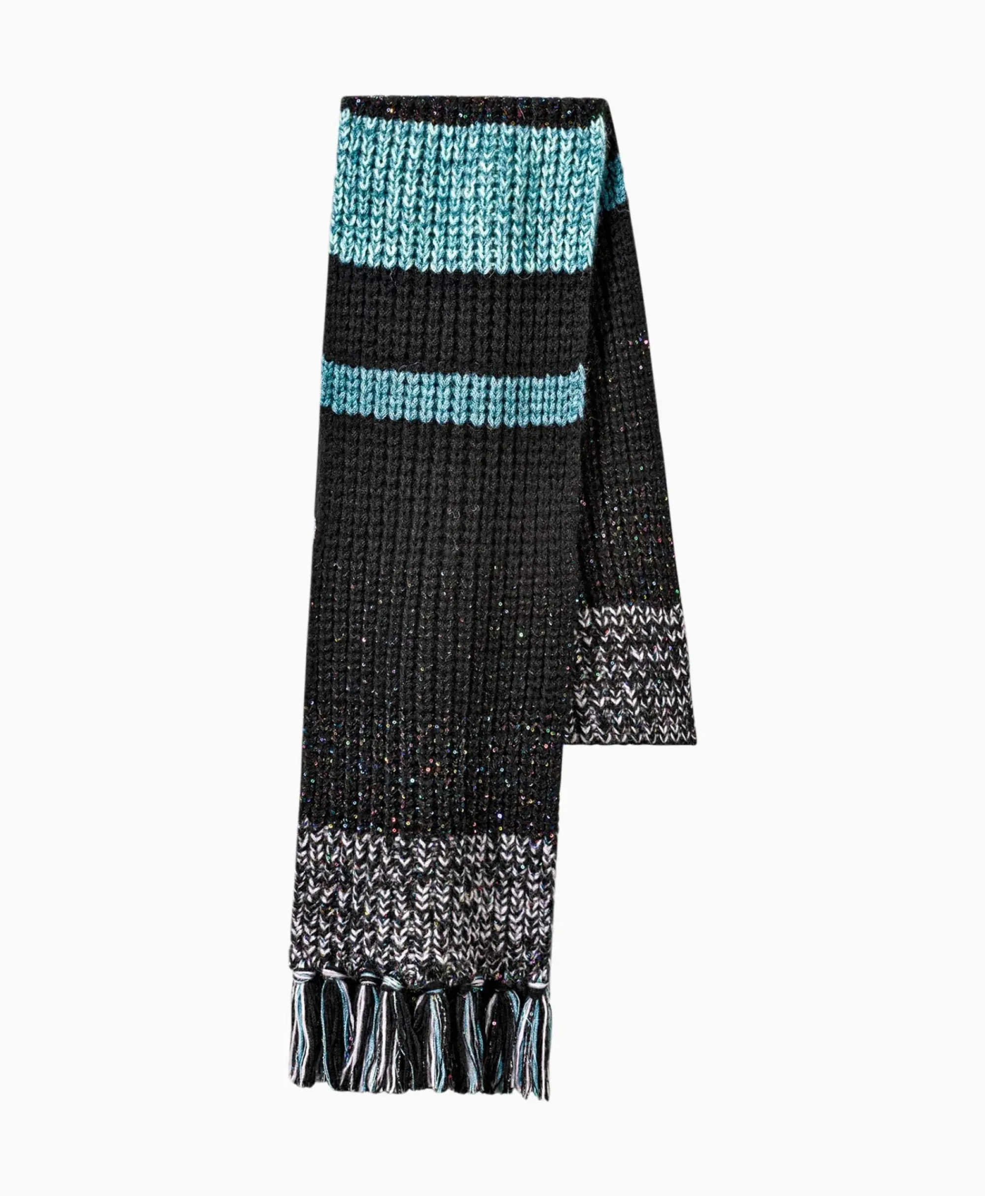 Sjaals^Luisa Cerano Sjaal 898736/5333-0 Zwart