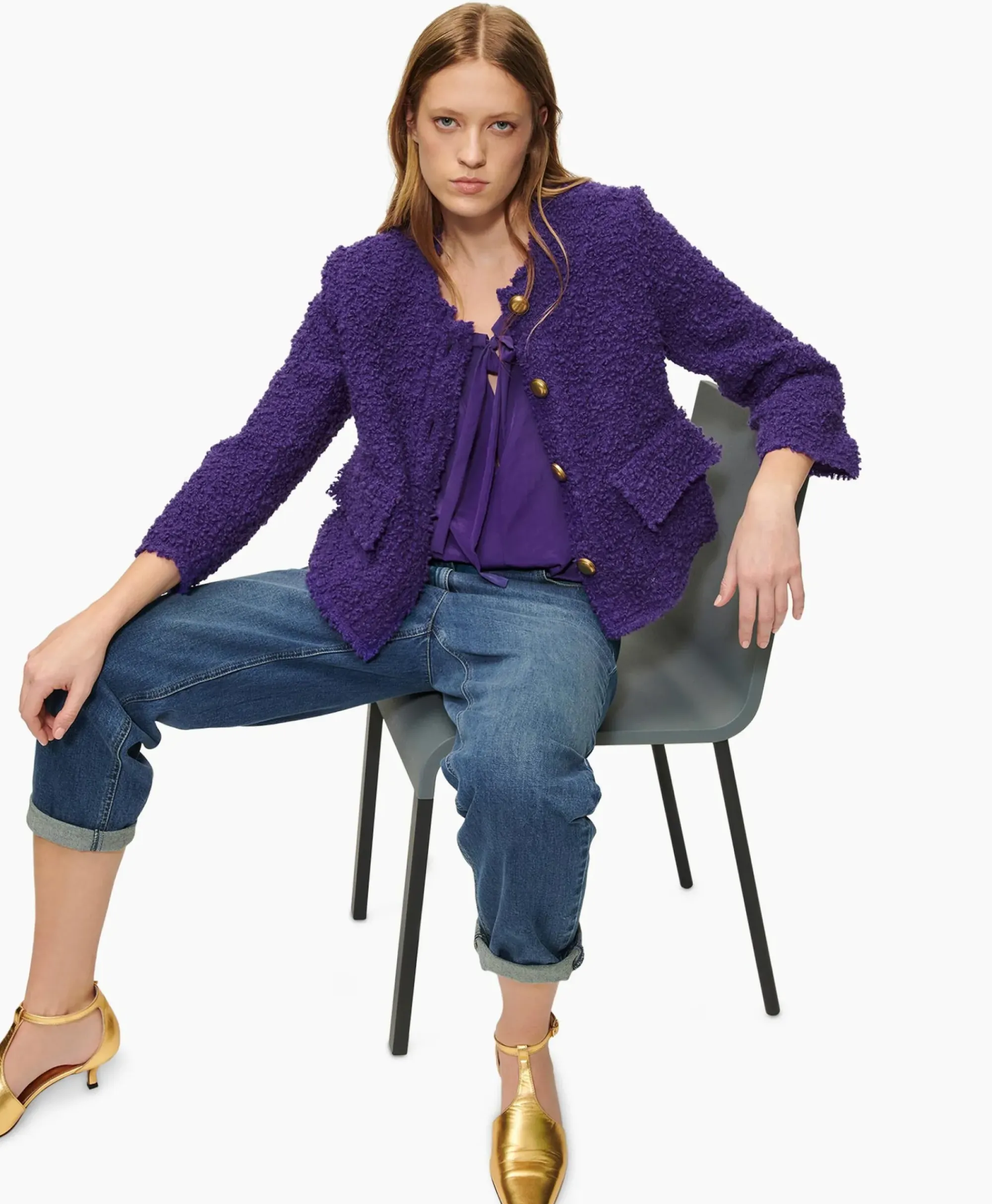 Truien^Luisa Cerano Sweater 488359/3524-0 Paars