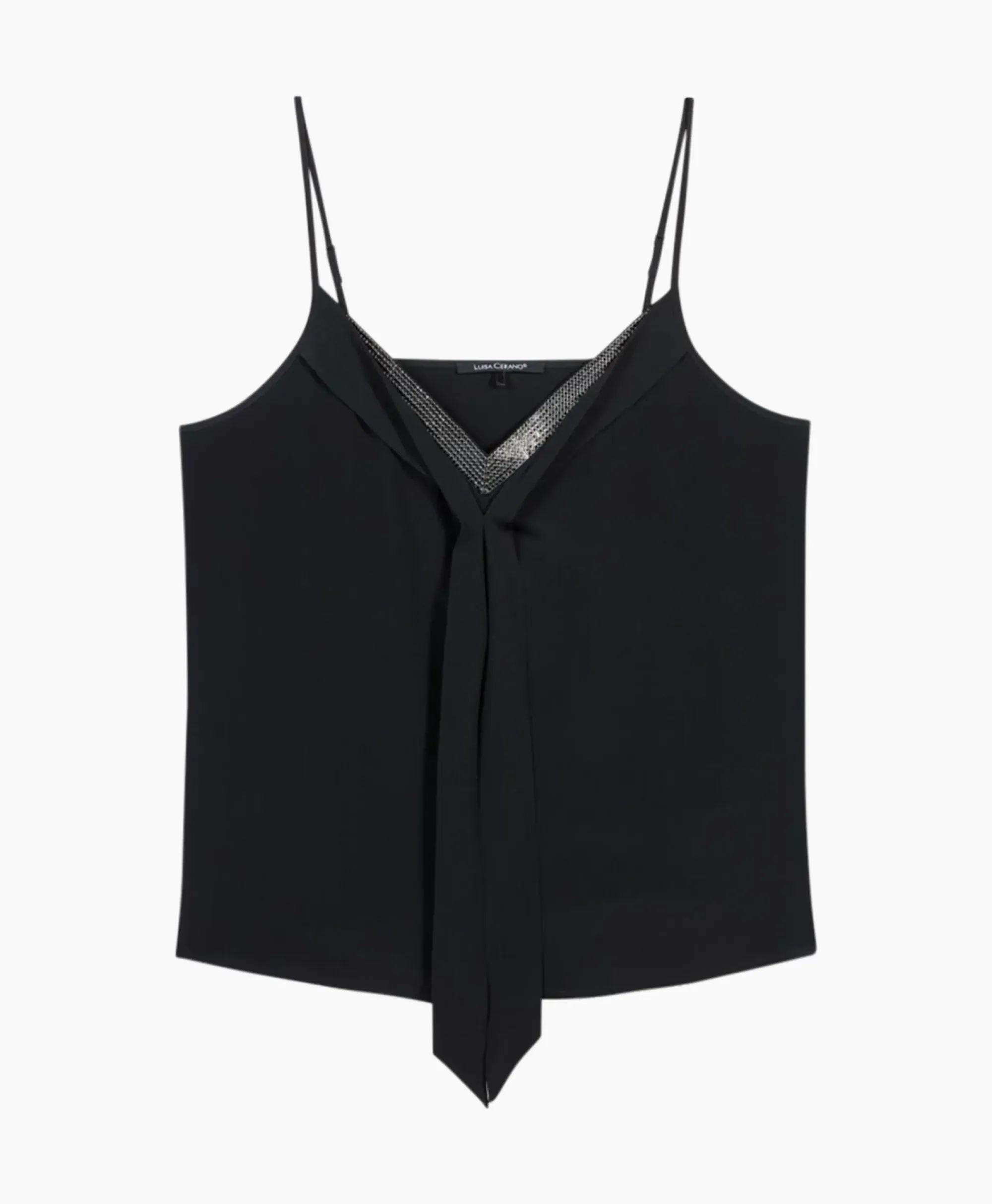 T-Shirts & Tops^Luisa Cerano Top 398111/2179-0 Zwart Dessin