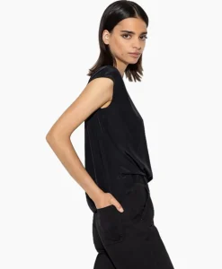 Blouses^Luisa Cerano Top 298441/3597-0 Zwart Dessin