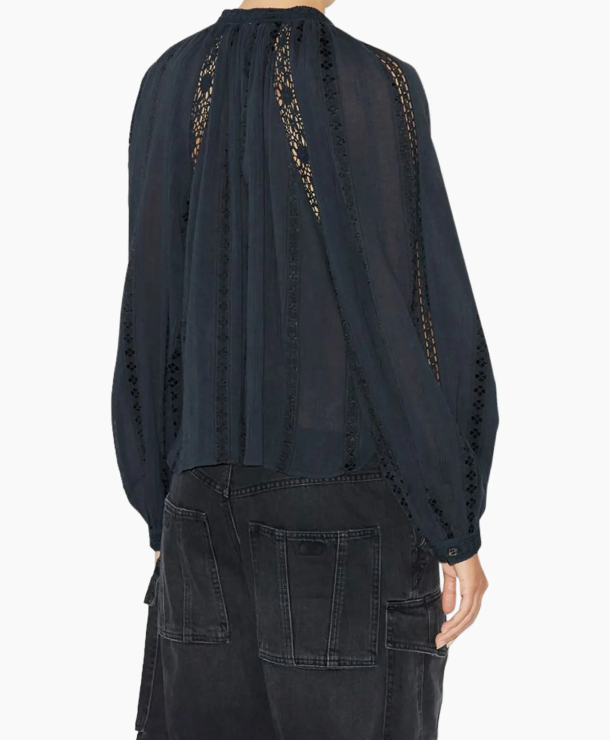 Blouses^Marant Étoile Marant Etoile Blouse Janelle-Ga Zwart