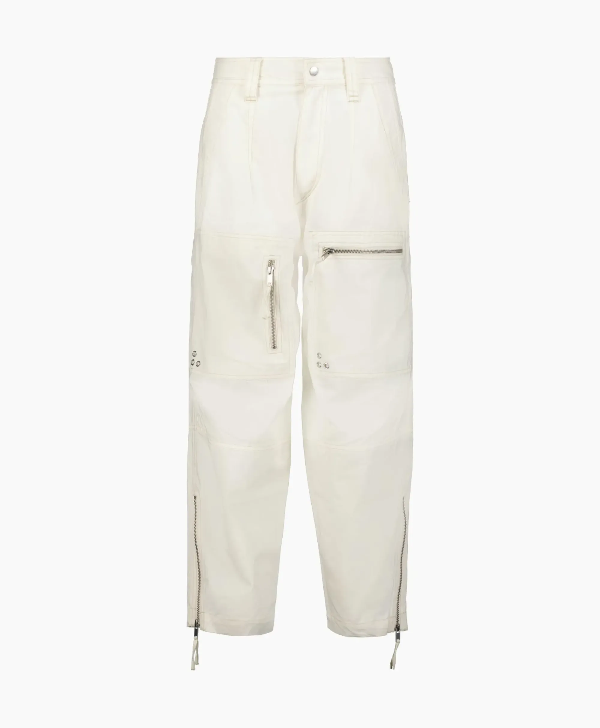 Broeken^Marant Étoile Marant Etoile Cargobroek Kelvin-Gc Ecru