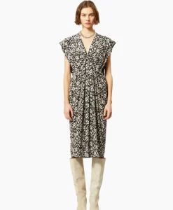 Jurken^Marant Étoile Marant Etoile Midi Jurk Epolia-Gc Zwart