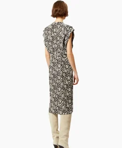 Jurken^Marant Étoile Marant Etoile Midi Jurk Epolia-Gc Zwart
