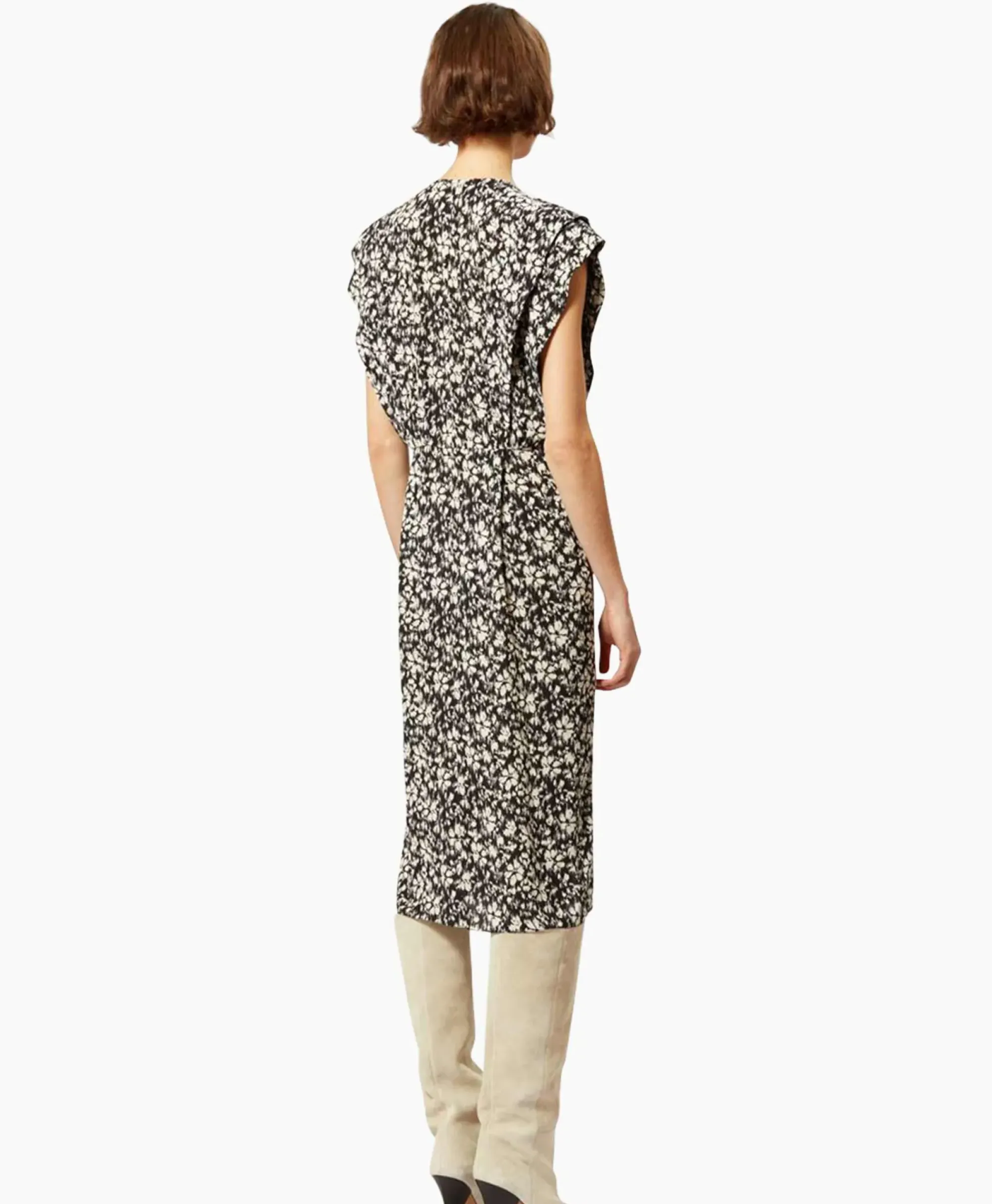 Jurken^Marant Étoile Marant Etoile Midi Jurk Epolia-Gc Zwart