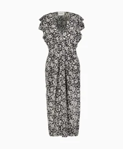 Jurken^Marant Étoile Marant Etoile Midi Jurk Epolia-Gc Zwart