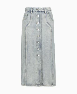 Rokken^Marant Étoile Marant Etoile Midi Rok Vandy-Ga Blauw