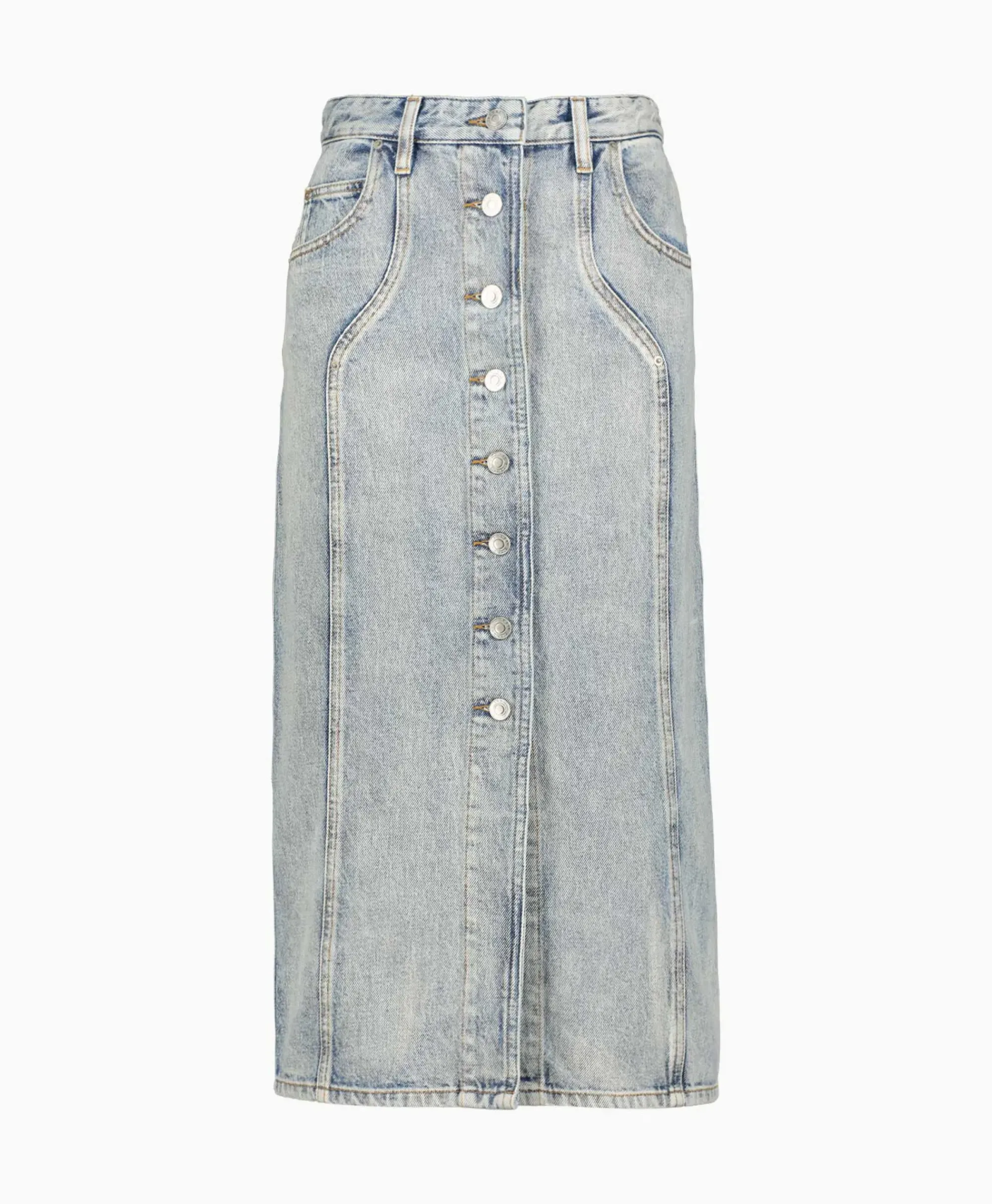 Rokken^Marant Étoile Marant Etoile Midi Rok Vandy-Ga Blauw
