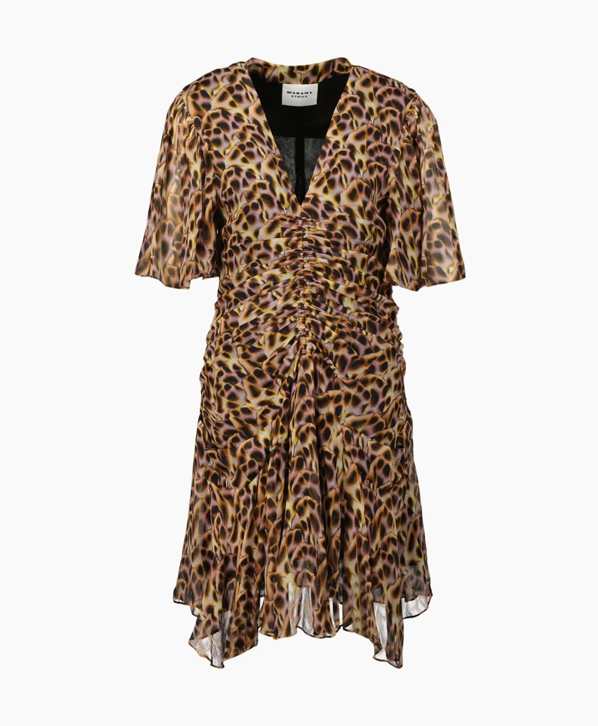 Jurken^Marant Étoile Marant Etoile Mini Jurk Vivienne-Gc Oker