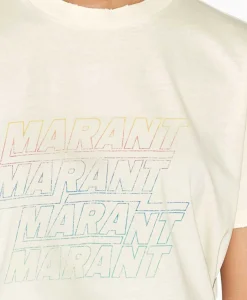 T-Shirts & Tops^Marant Étoile Marant Etoile T-Shirt Korte Mouw Ziliani-Ga Ecru