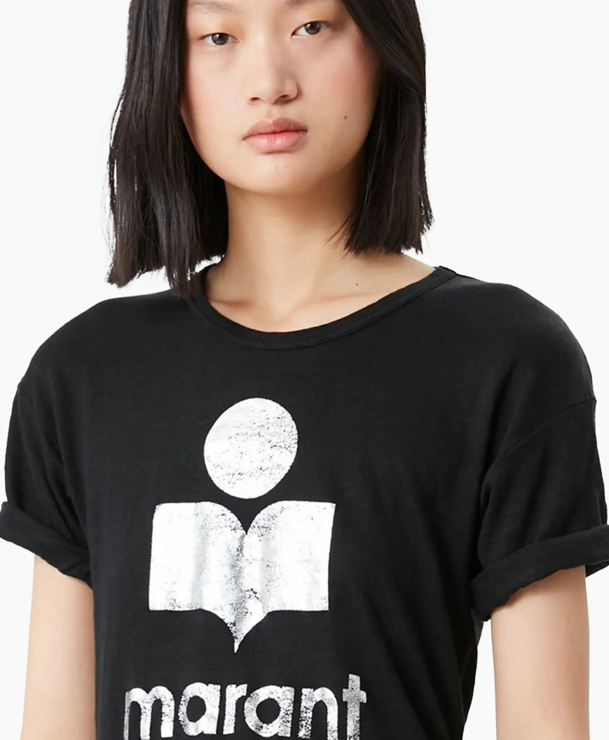 T-Shirts & Tops^Marant Étoile Marant Etoile T-Shirt Korte Mouw Koldi-Gc Zwart
