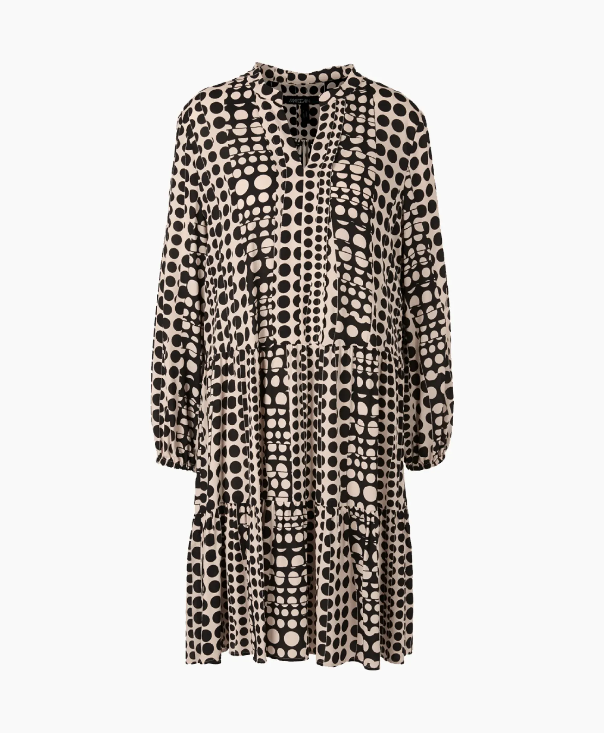 Jurken^Marccain Additions Midi Jurk Ua 21.02 W10 Zwart