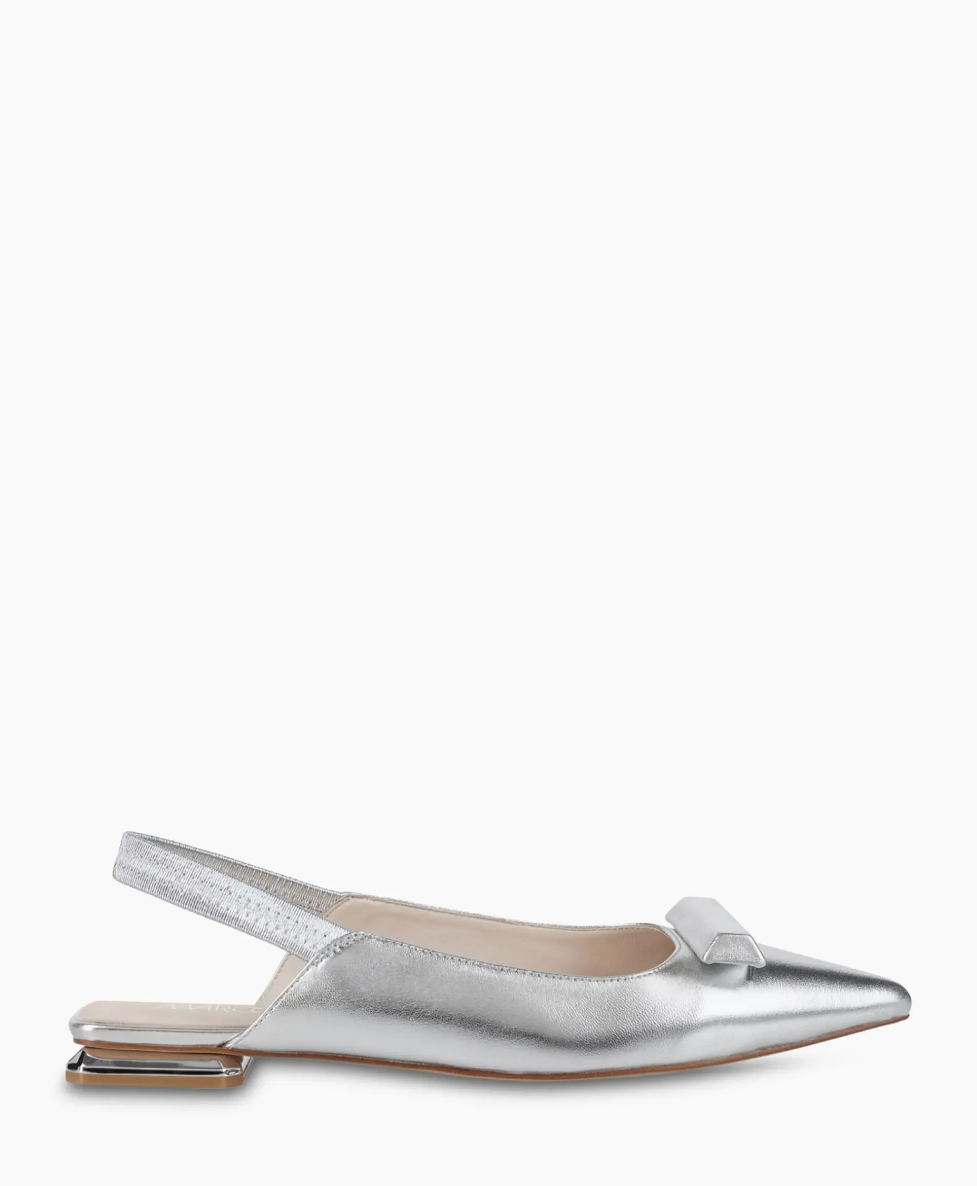 Instappers^Marccain Bags And Shoes Ballerina Wb Sf.01 L05 Zilver