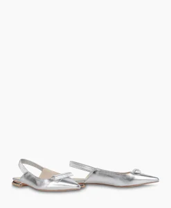 Instappers^Marccain Bags And Shoes Ballerina Wb Sf.01 L05 Zilver