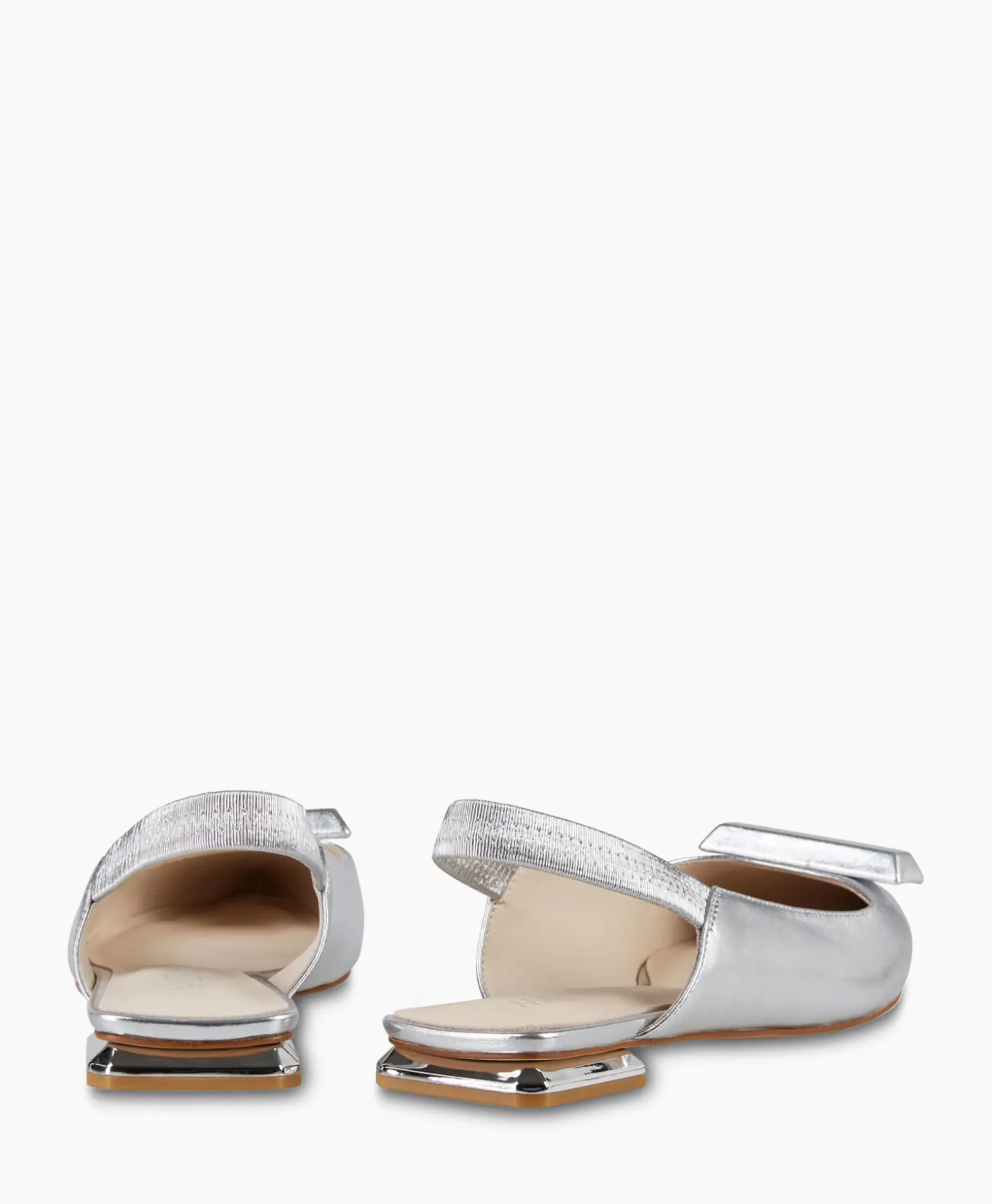 Instappers^Marccain Bags And Shoes Ballerina Wb Sf.01 L05 Zilver