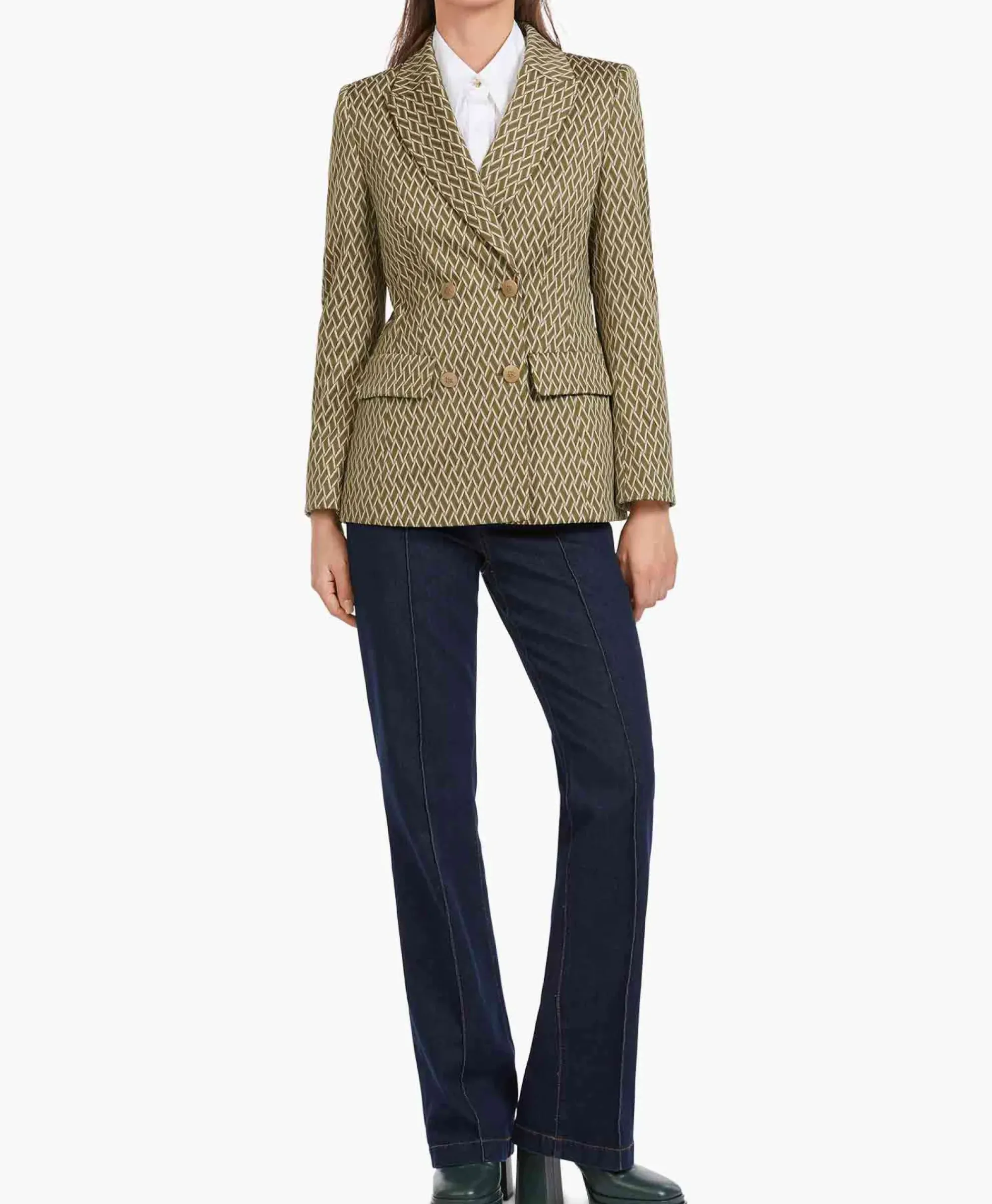 Blazers^Marccain Collectie Blazer Vc 34.27 J60 Groen