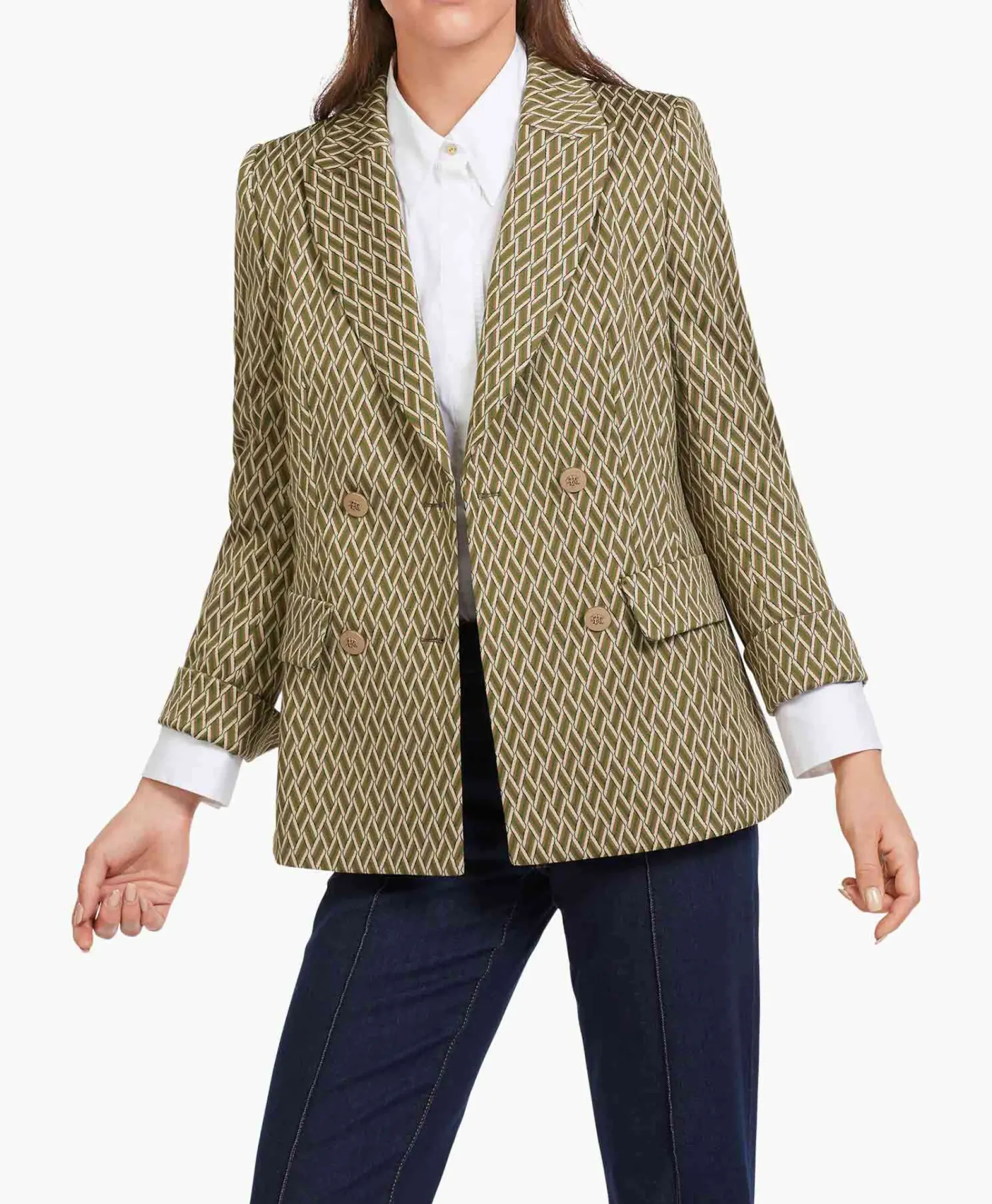 Blazers^Marccain Collectie Blazer Vc 34.27 J60 Groen