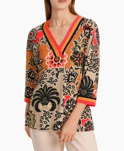 Blouses^Marccain Collectie Blouse Wc 55.08 J48 Oranje