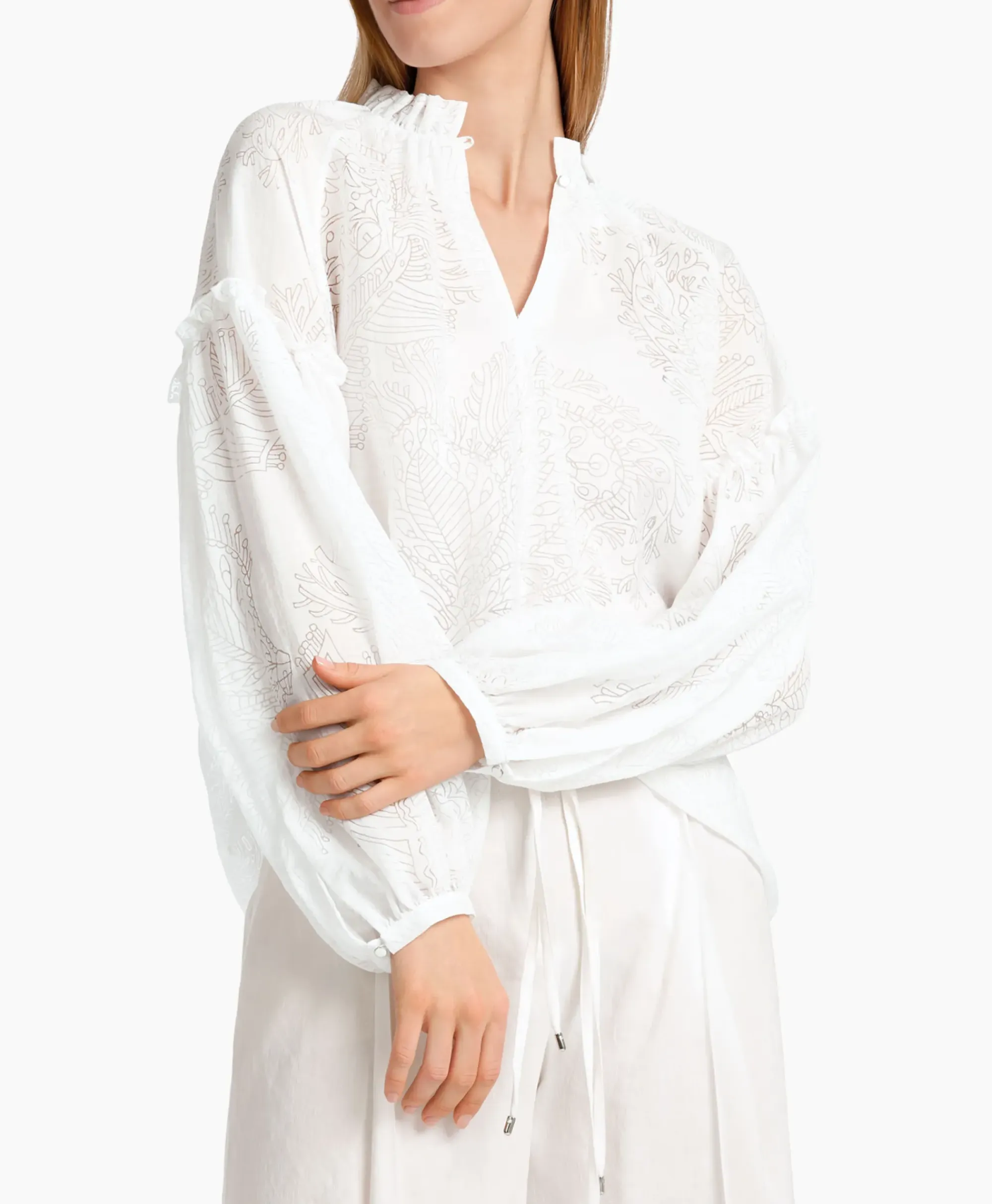Blouses^Marccain Collectie Blouse Wc 51.41 W77 Wit