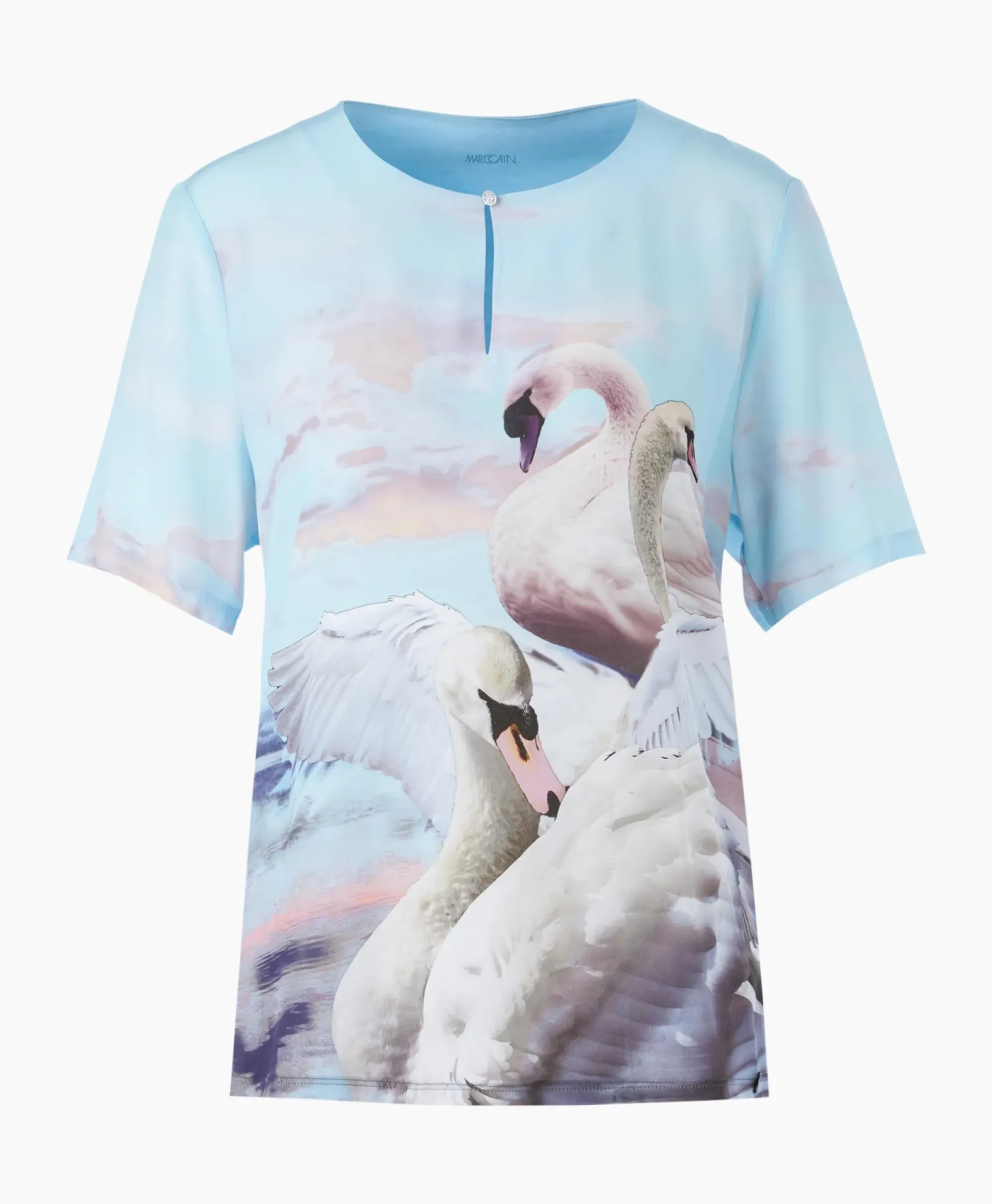 Blouses^Marccain Collectie Blouse Wc 55.07 J08 Licht Blauw