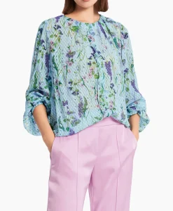 Blouses^Marccain Collectie Blouse Wc 51.21 W25 Licht Blauw