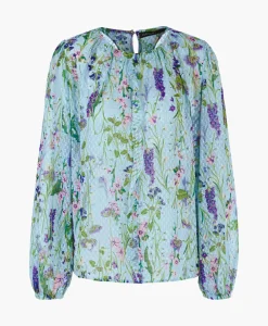 Blouses^Marccain Collectie Blouse Wc 51.21 W25 Licht Blauw