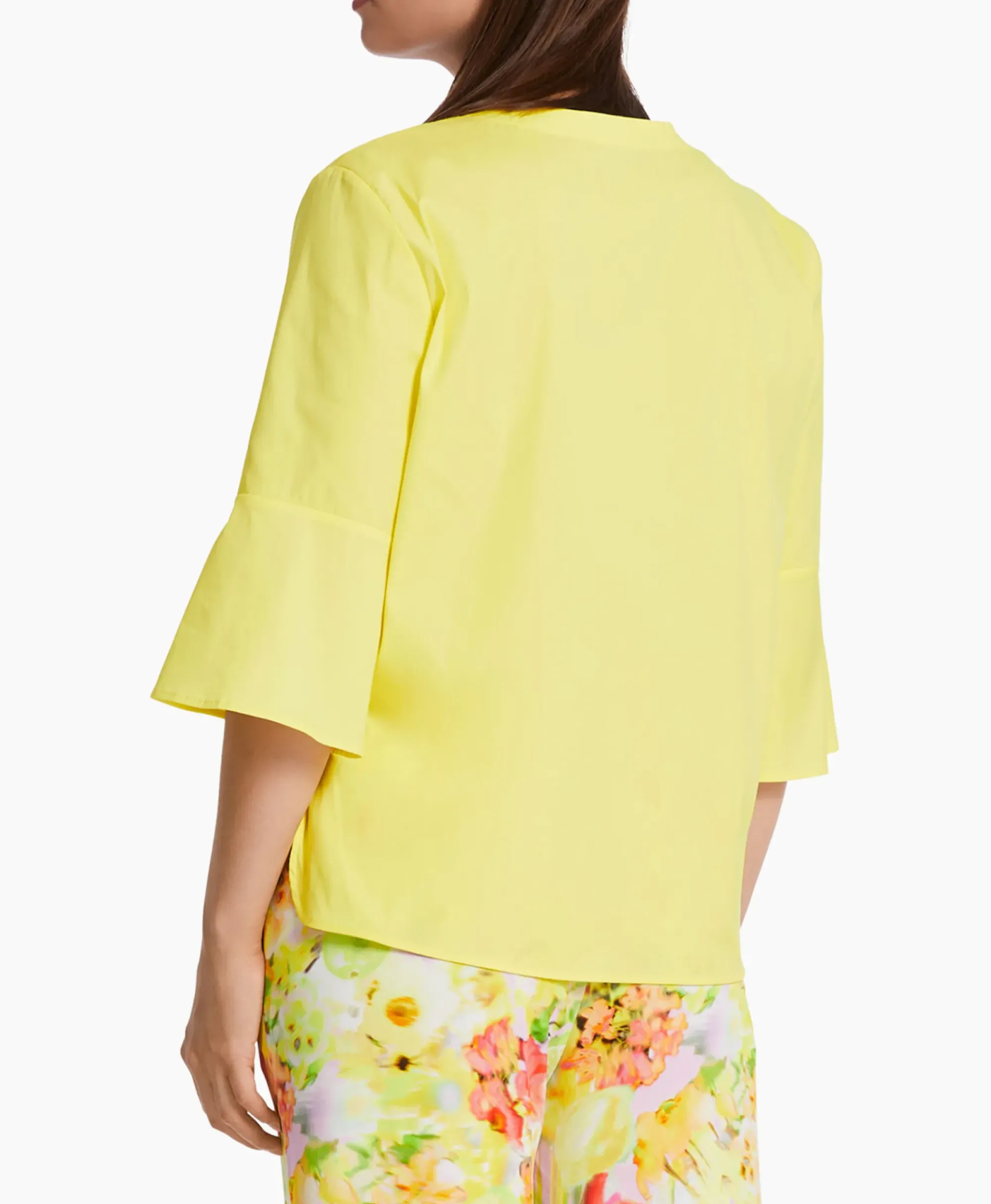 Blouses^Marccain Collectie Blouse Wc 51.19 W93 Midden Geel
