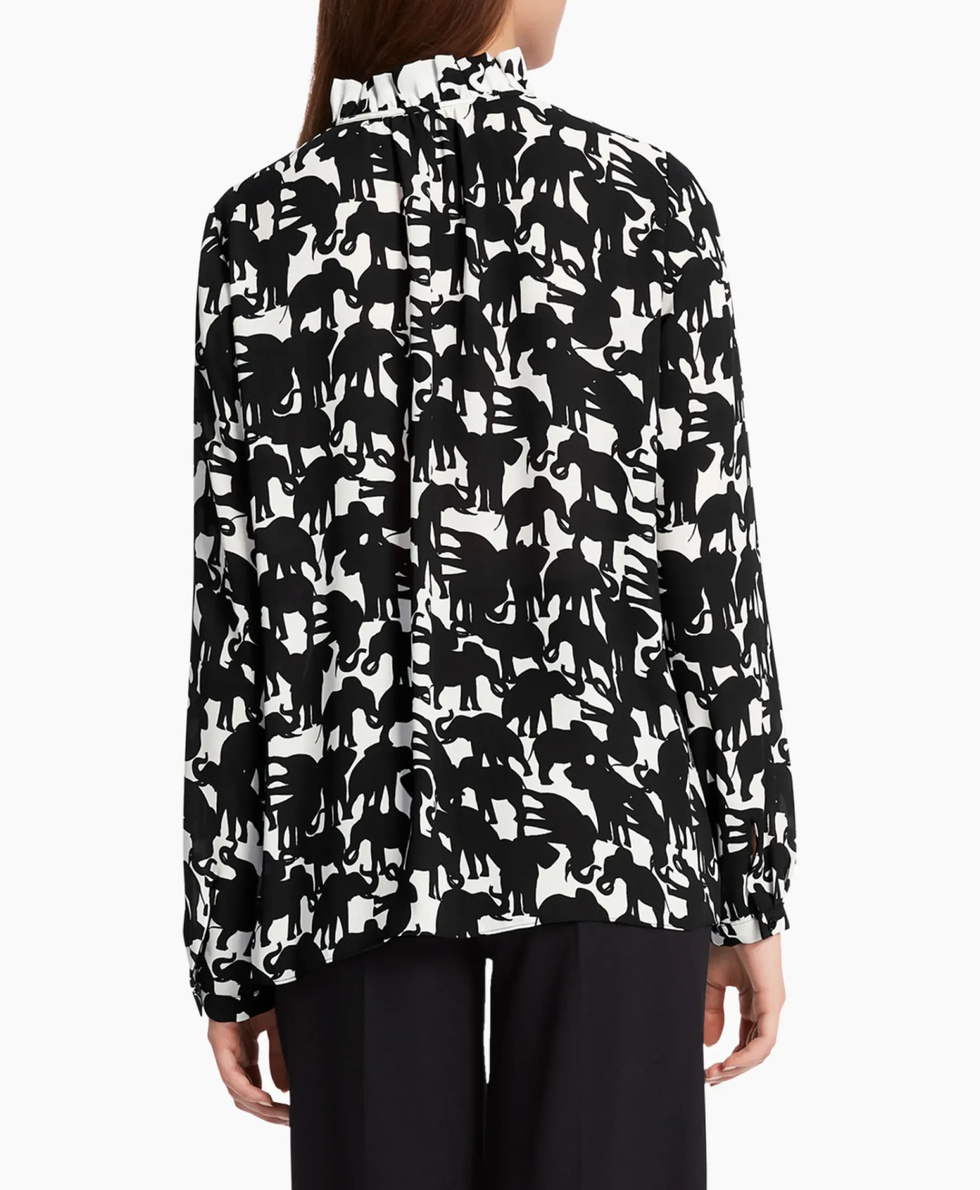 Blouses^Marccain Collectie Blouse Wc 51.16 W13 Zwart