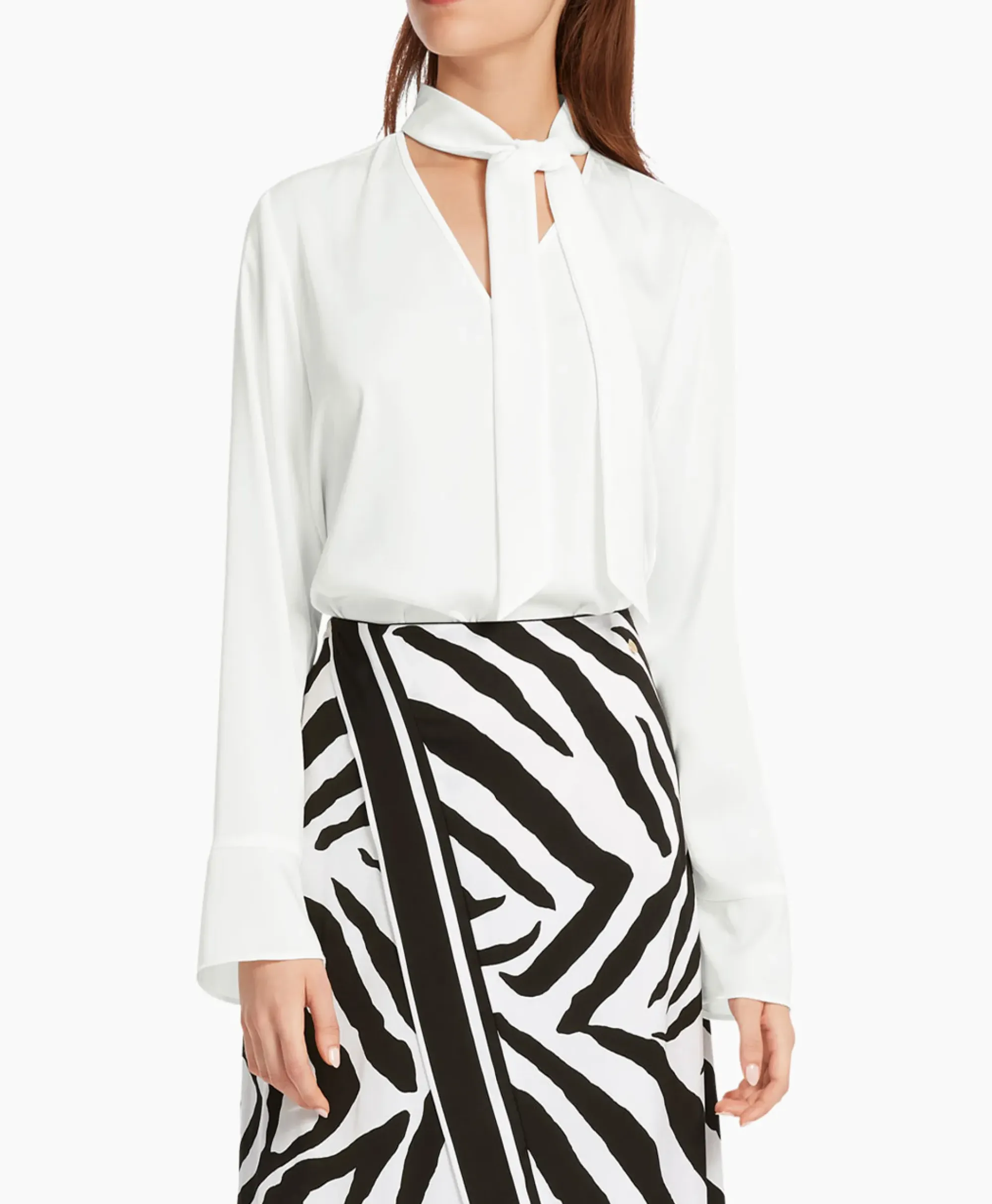 Blouses^Marccain Collectie Blouse Wc 51.17 W08 Off White