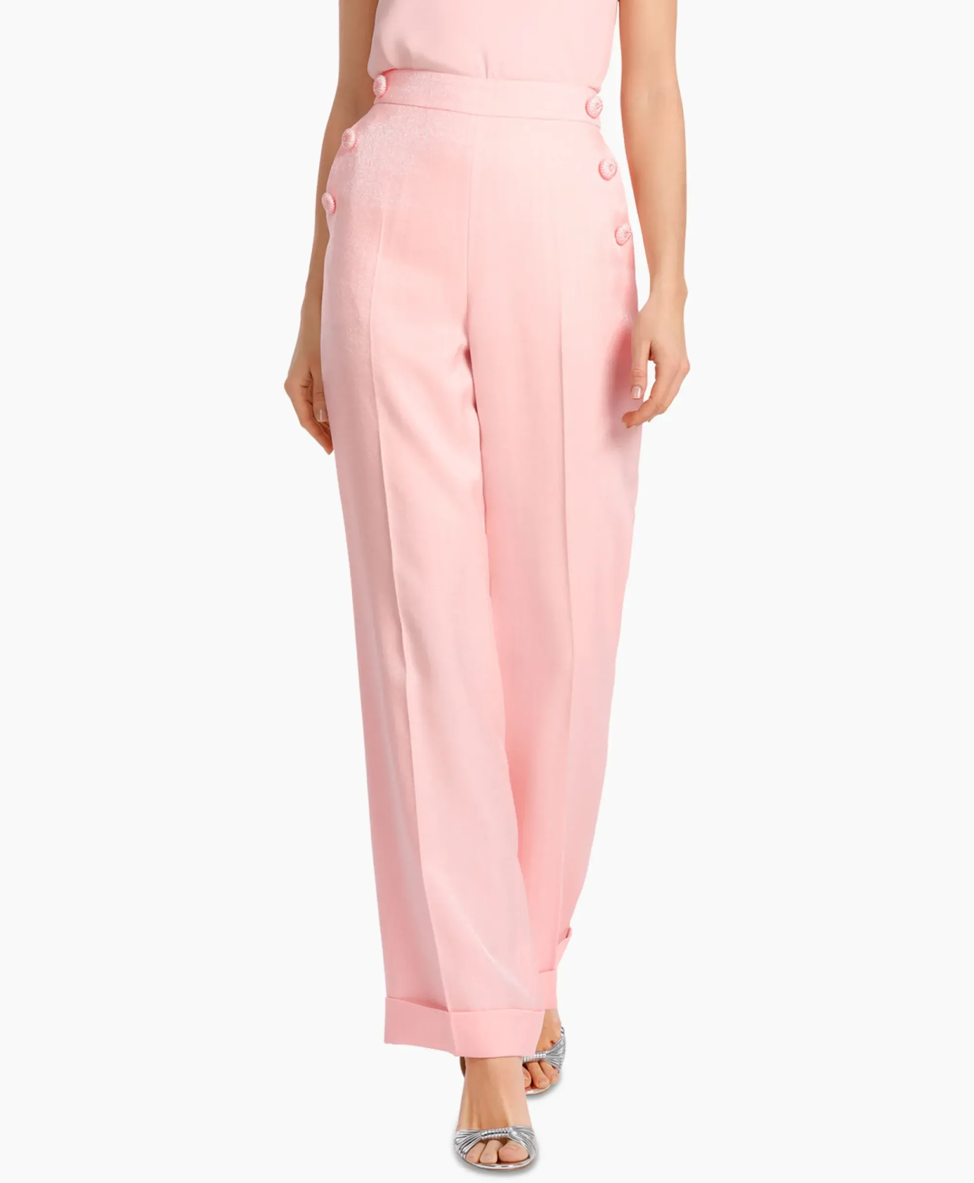 Broeken^Marccain Collectie Broek Wc 81.46 W84 Zalm