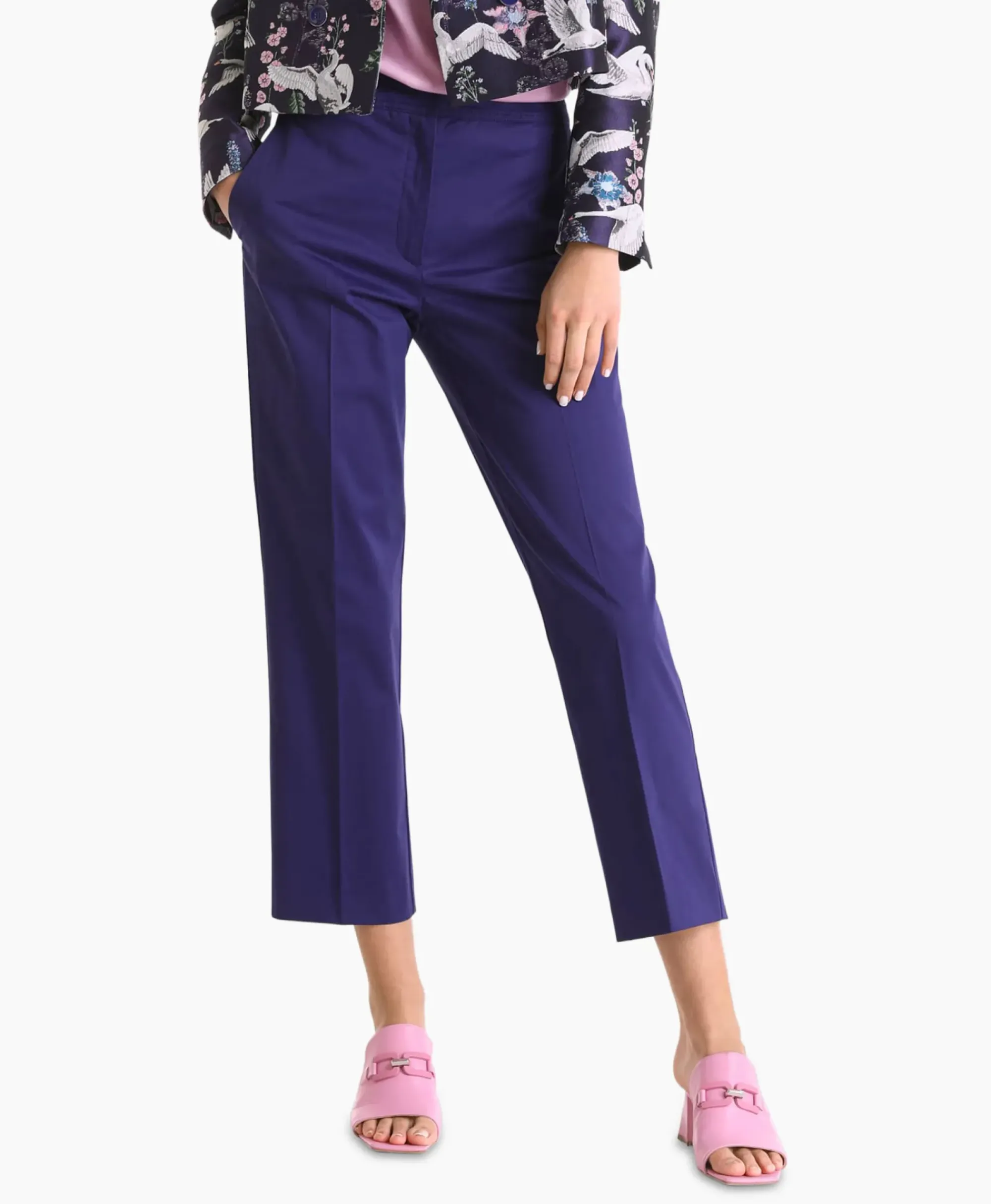 Broeken^Marccain Collectie Broek Wc 81.43 W83 Paars