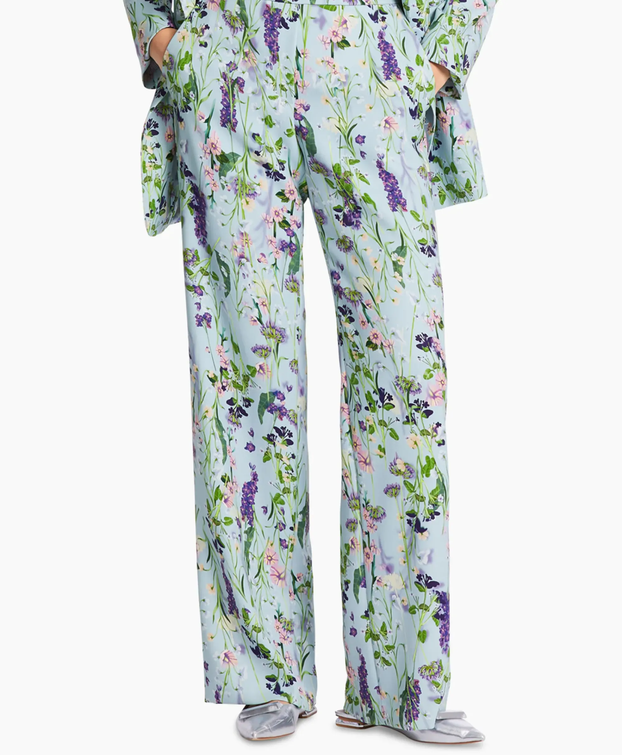 Broeken^Marccain Collectie Broek Wc 81.15 W21 Licht Blauw