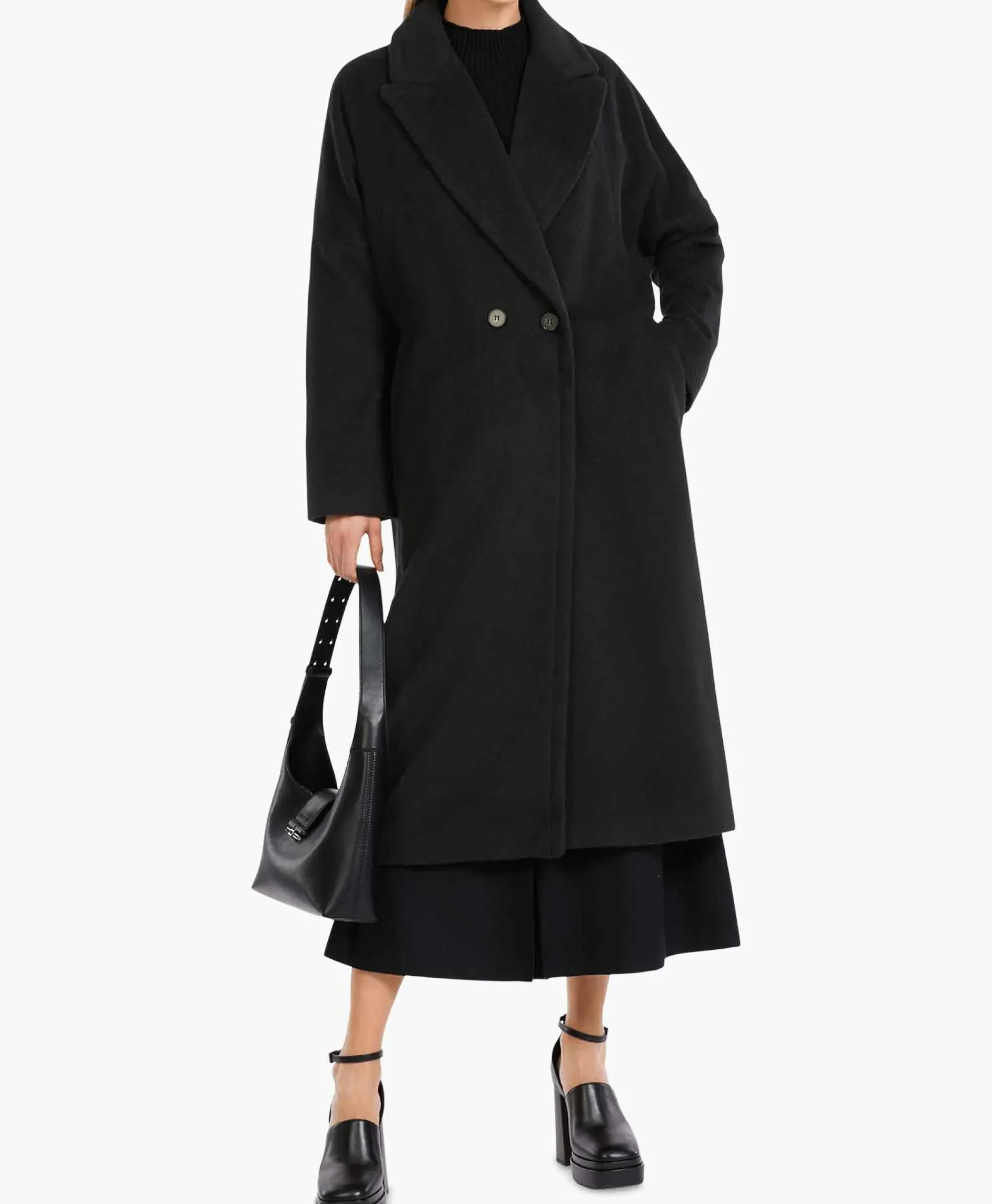 Jassen^Marccain Collectie Coat Vc 11.27 W84 Zwart