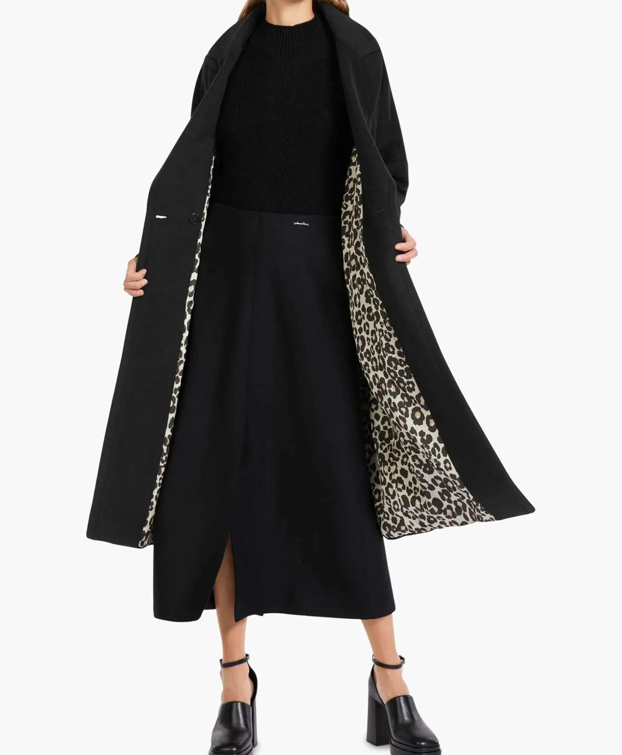 Jassen^Marccain Collectie Coat Vc 11.27 W84 Zwart