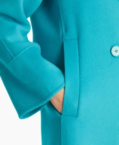 Jassen^Marccain Collectie Coat Wc 11.02 W33 Turquoise