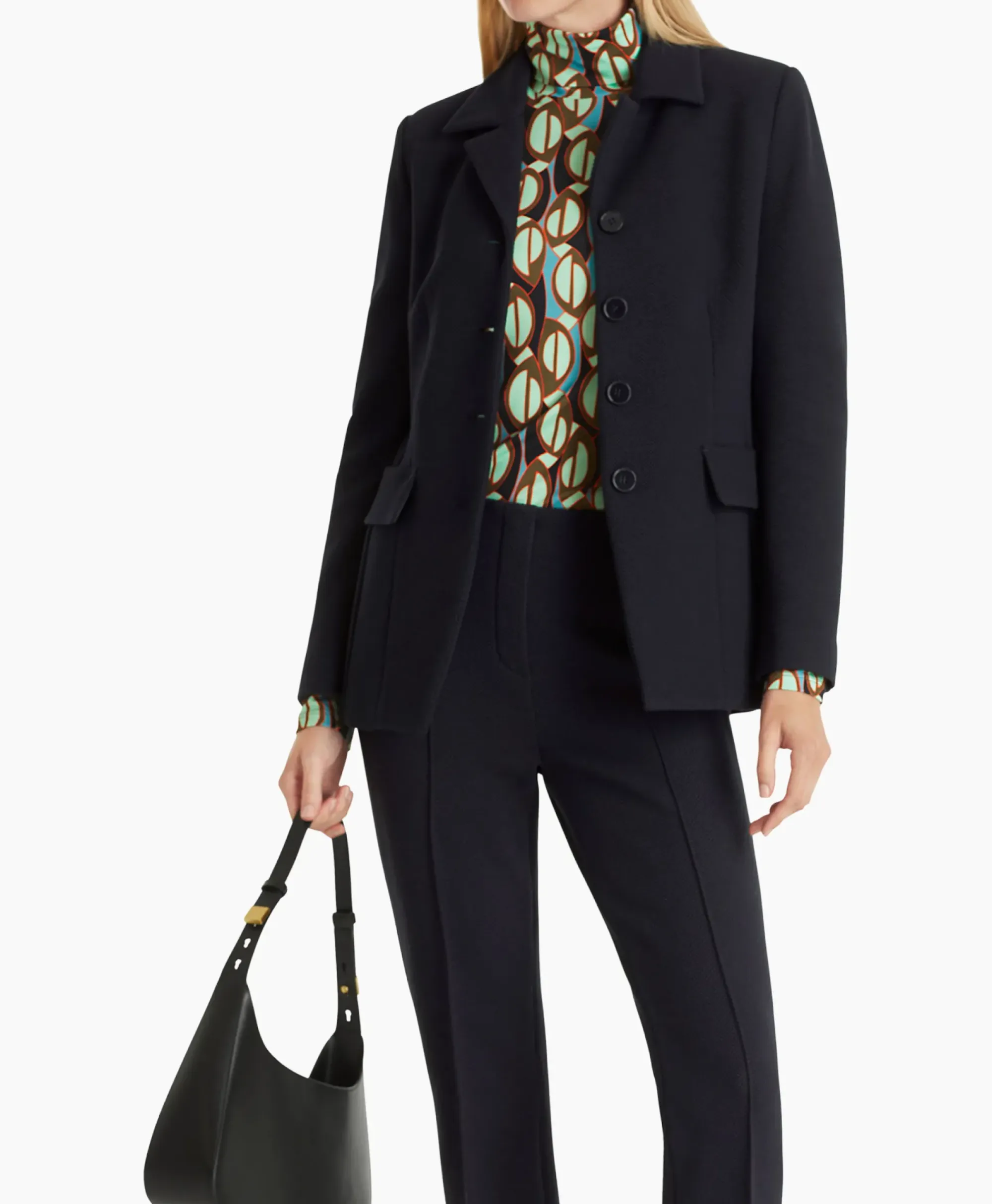 Blazers^Marccain Collectie Jack Wc 31.08 J09 Midden Blauw