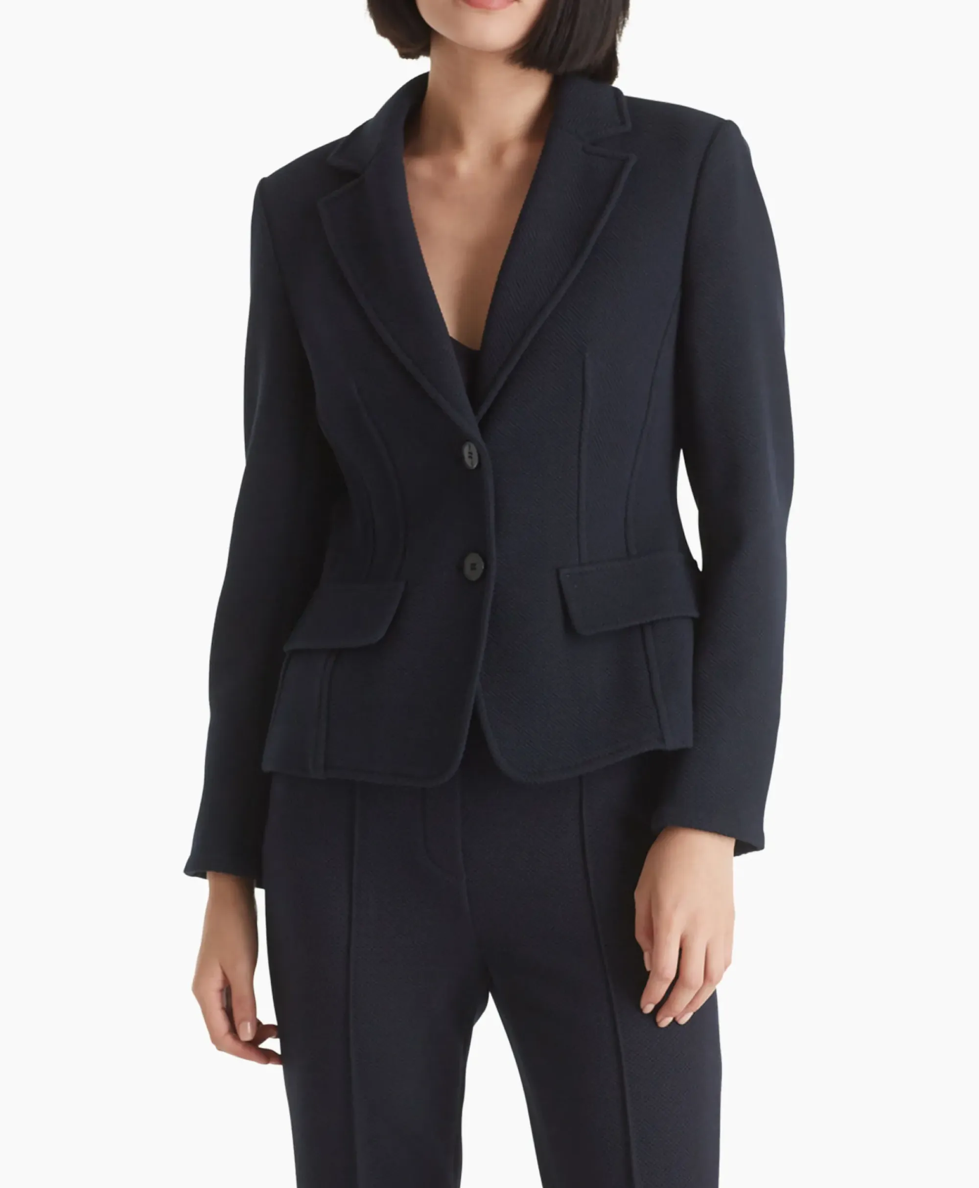 Blazers^Marccain Collectie Jasje Wc 34.11 J09 Midden Blauw