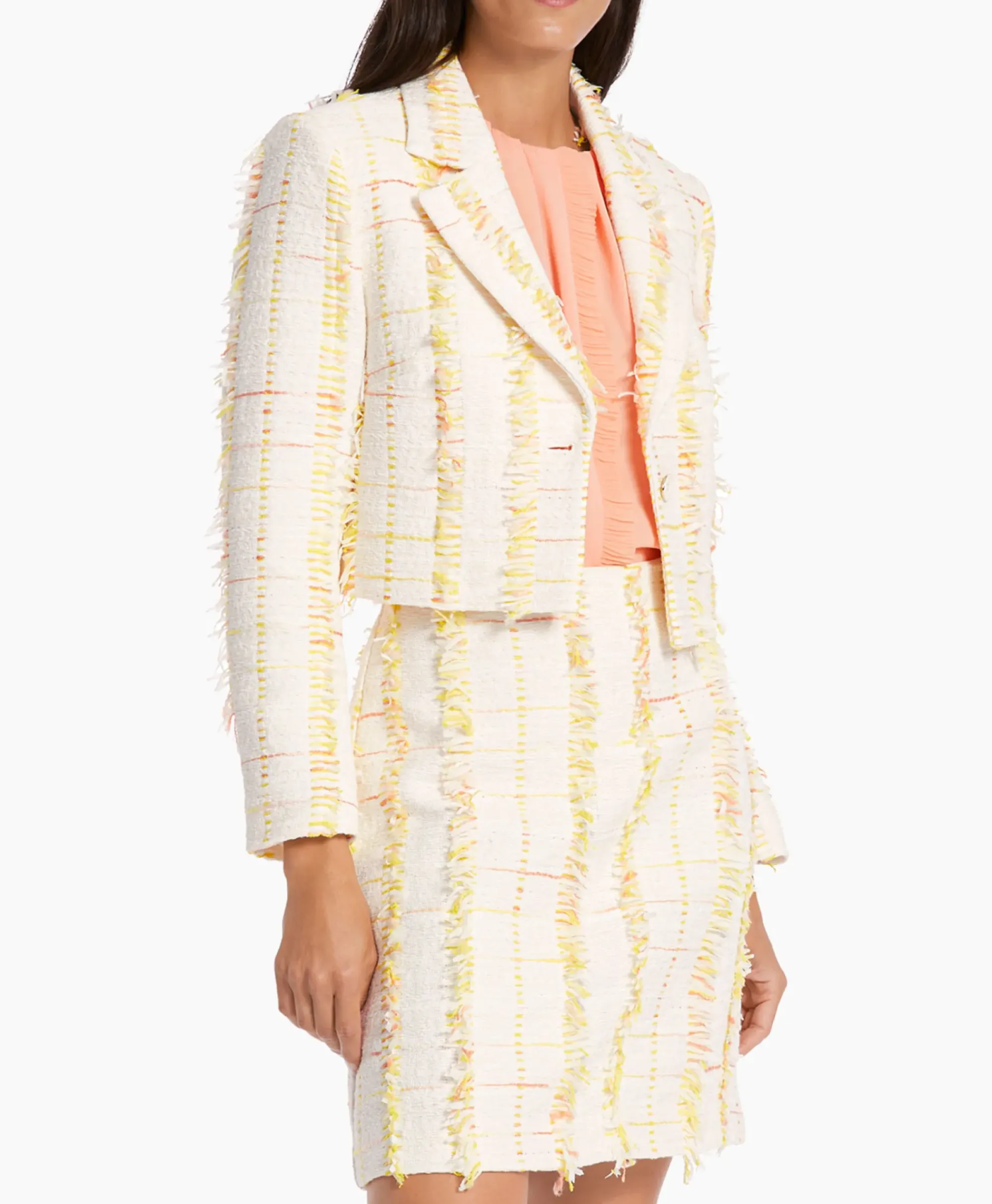 Blazers^Marccain Collectie Jasje Wc 34.17 W37 Midden Geel