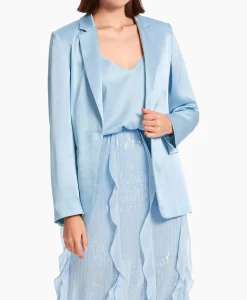 Blazers^Marccain Collectie Jasje Wc 34.20 W46 Licht Blauw